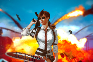 pubg gun girl 4k 1560534537