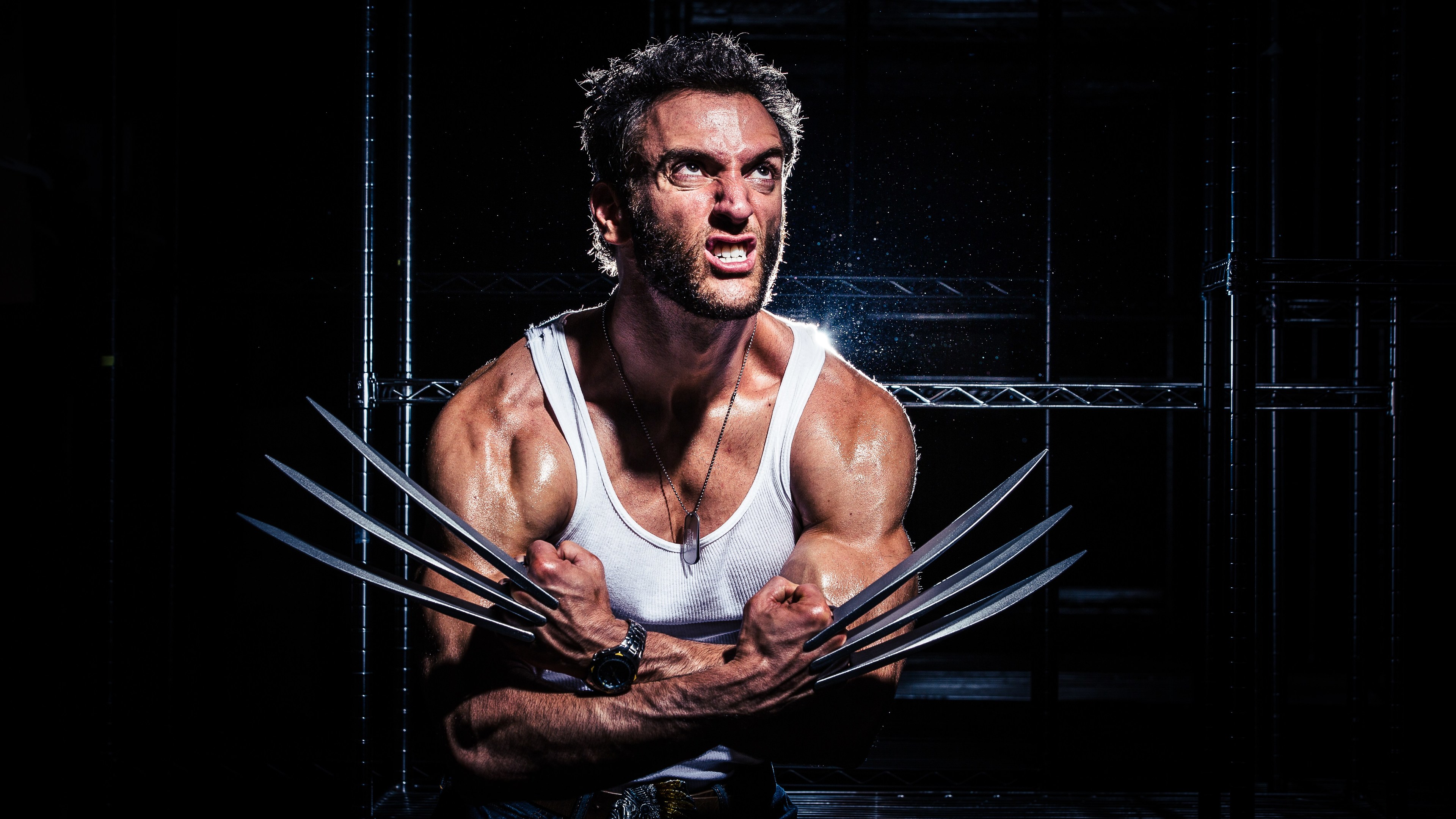 wolverine cosplay 4k 1560533388