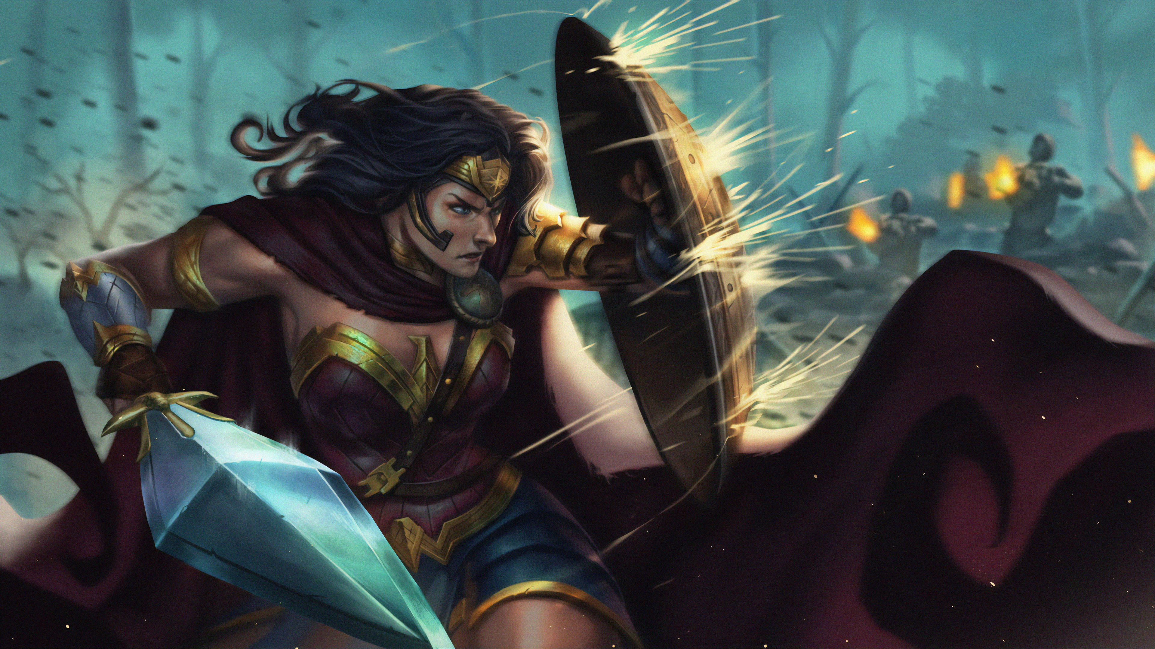 4k wonder woman fanart 1563220410