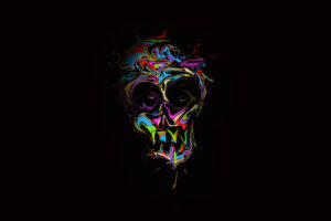 colorful skull dark art 1563222221