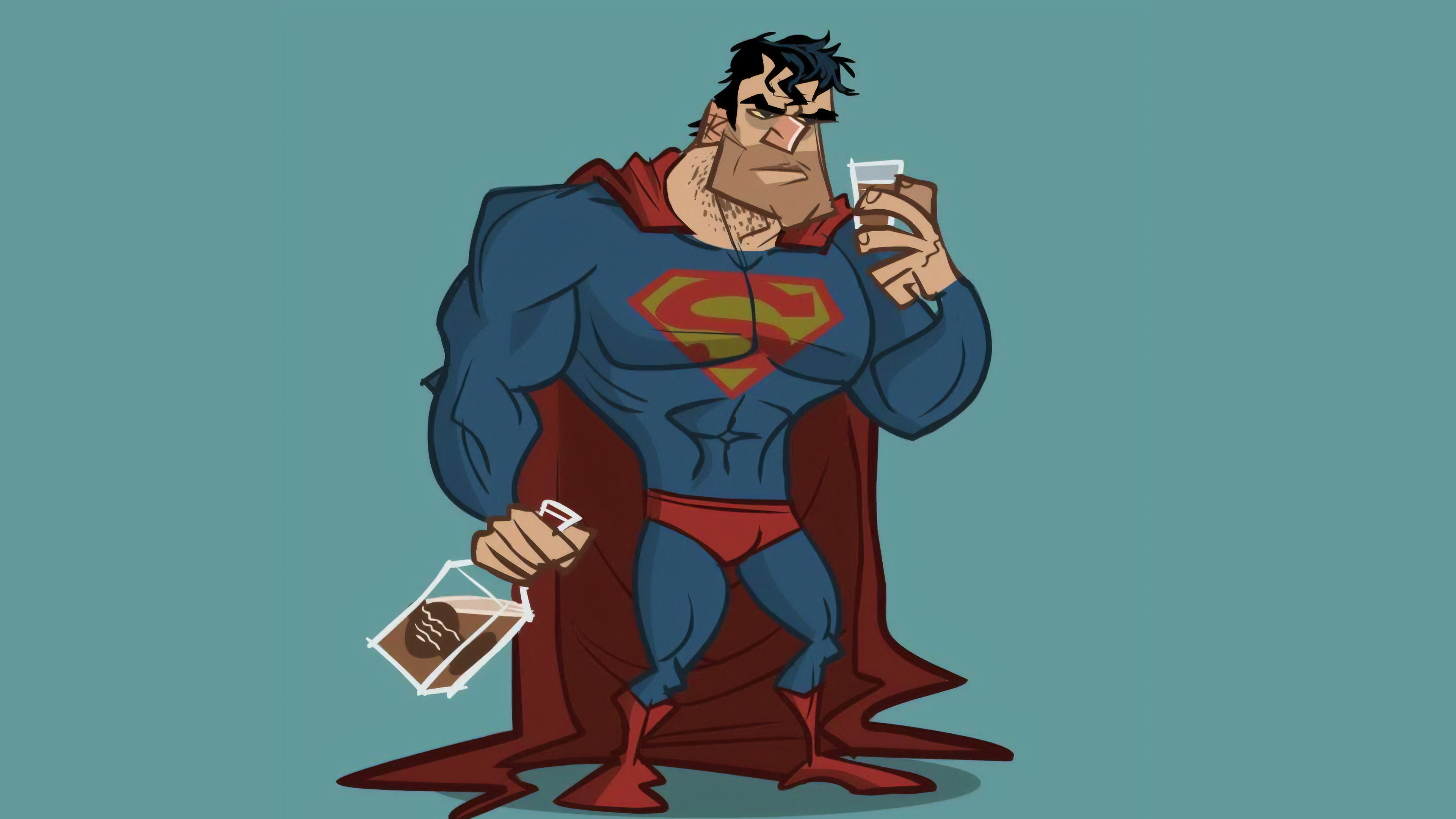 drunk superman 4k 1562105355