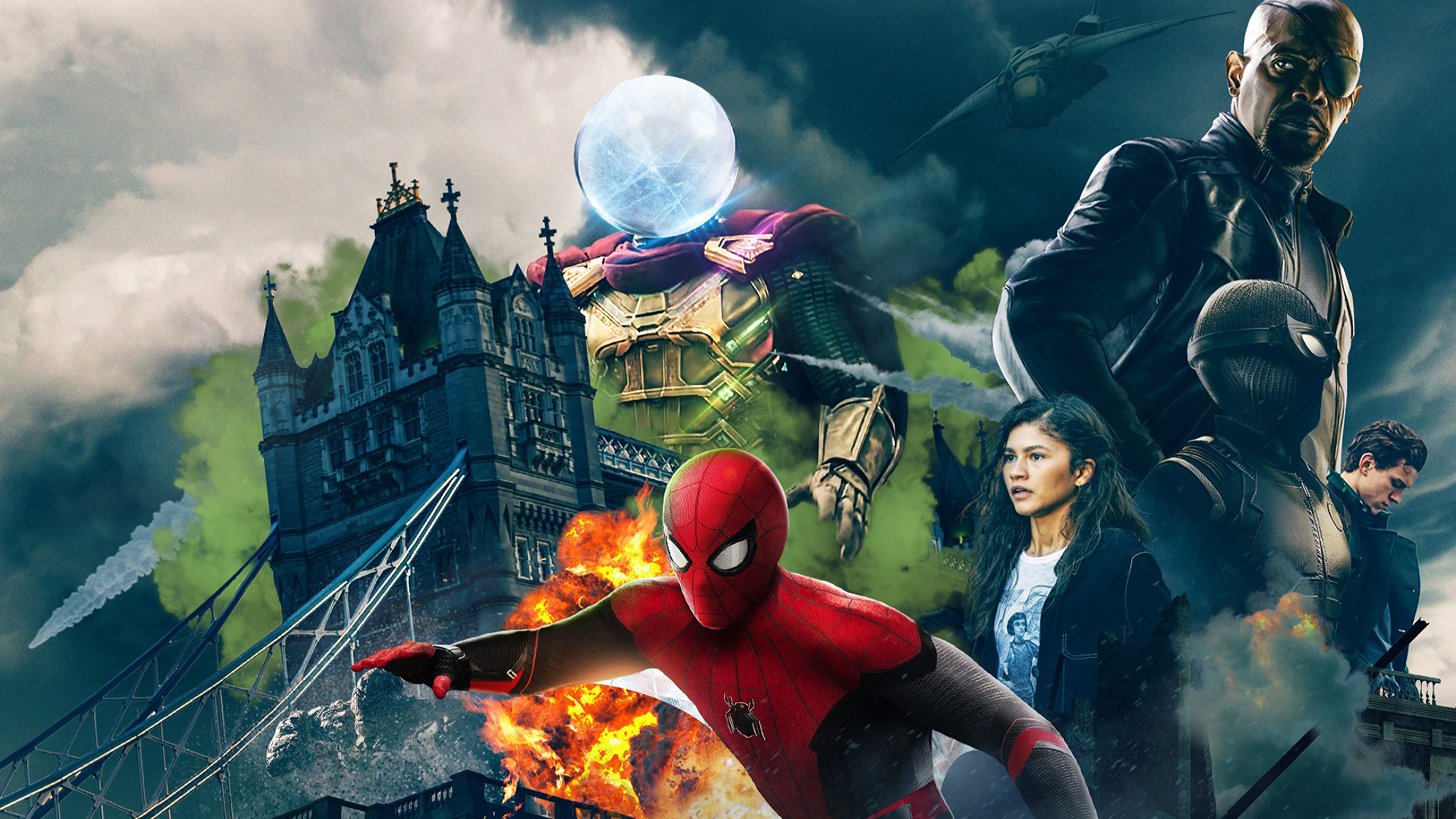 spiderman far fromhome character poster 1562107171