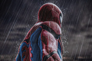 spiderman in rain 1563220061