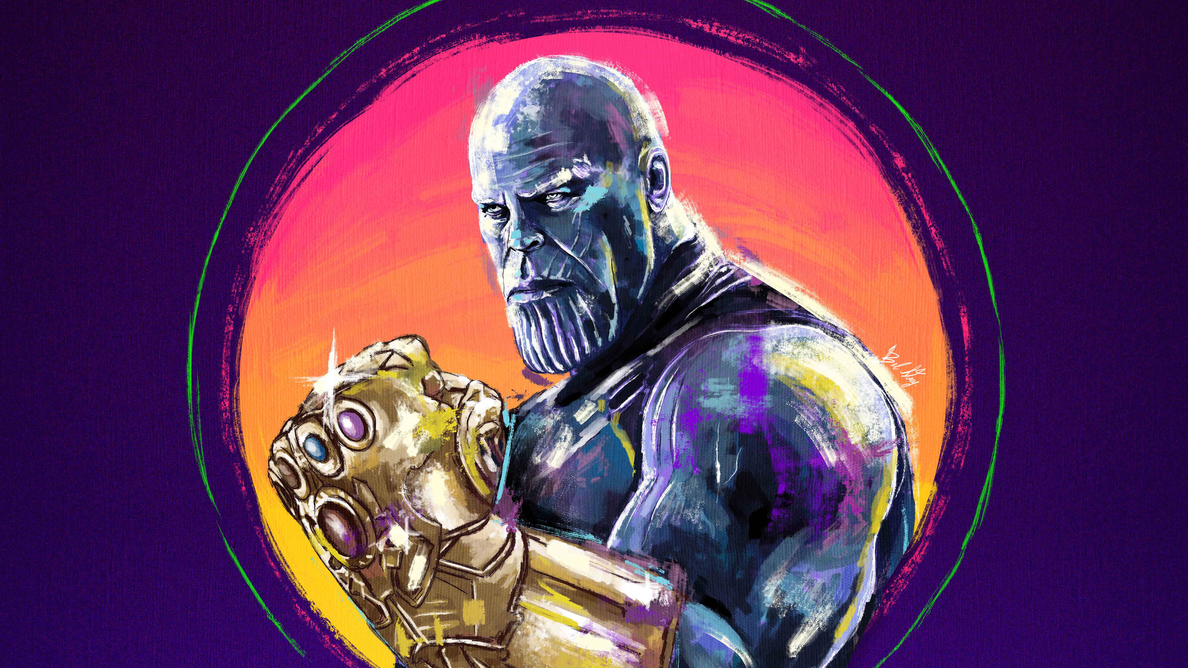 thanos sketch artwork 1563220407