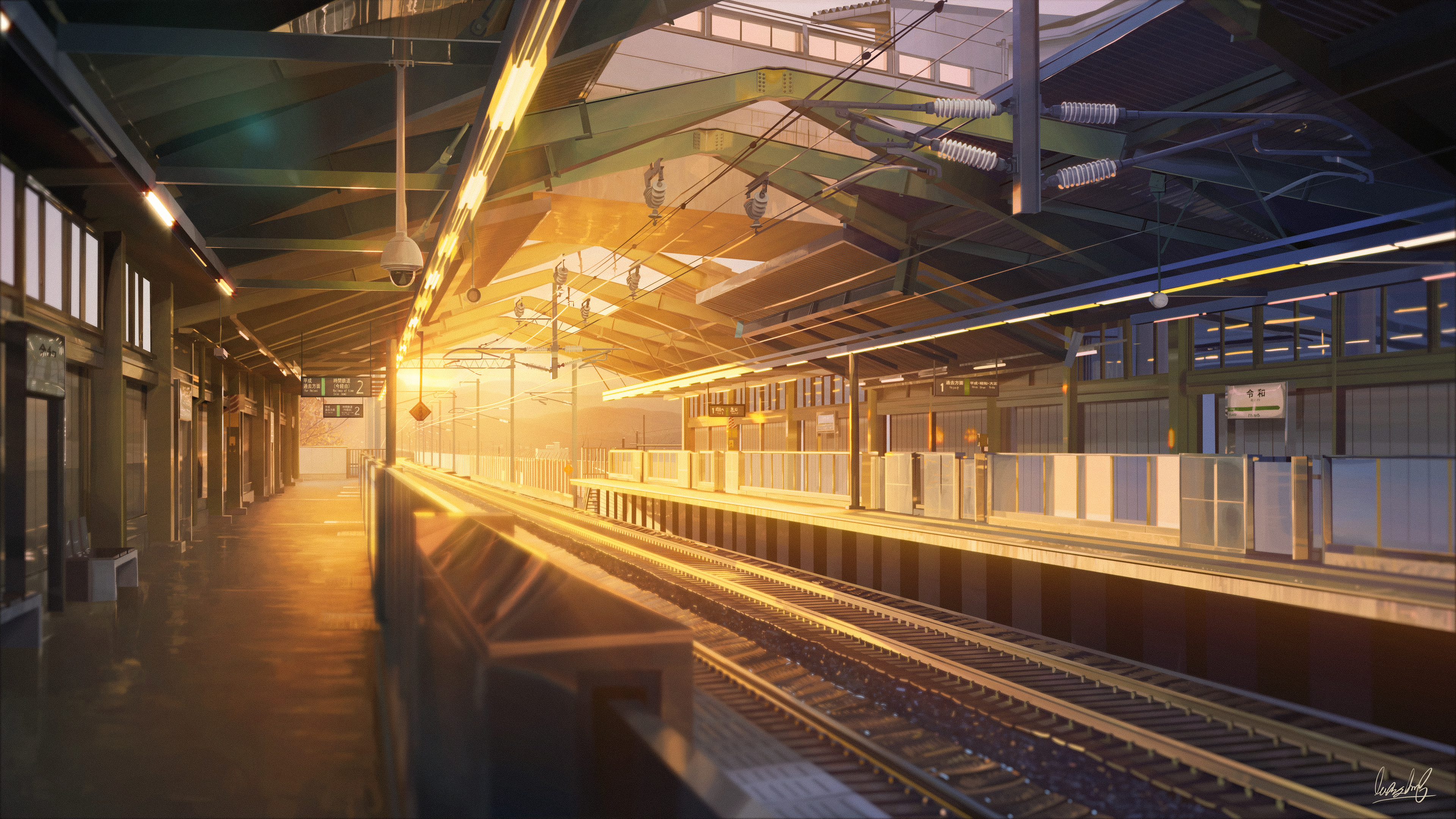 Train Station Anime train station wallpapers, hd