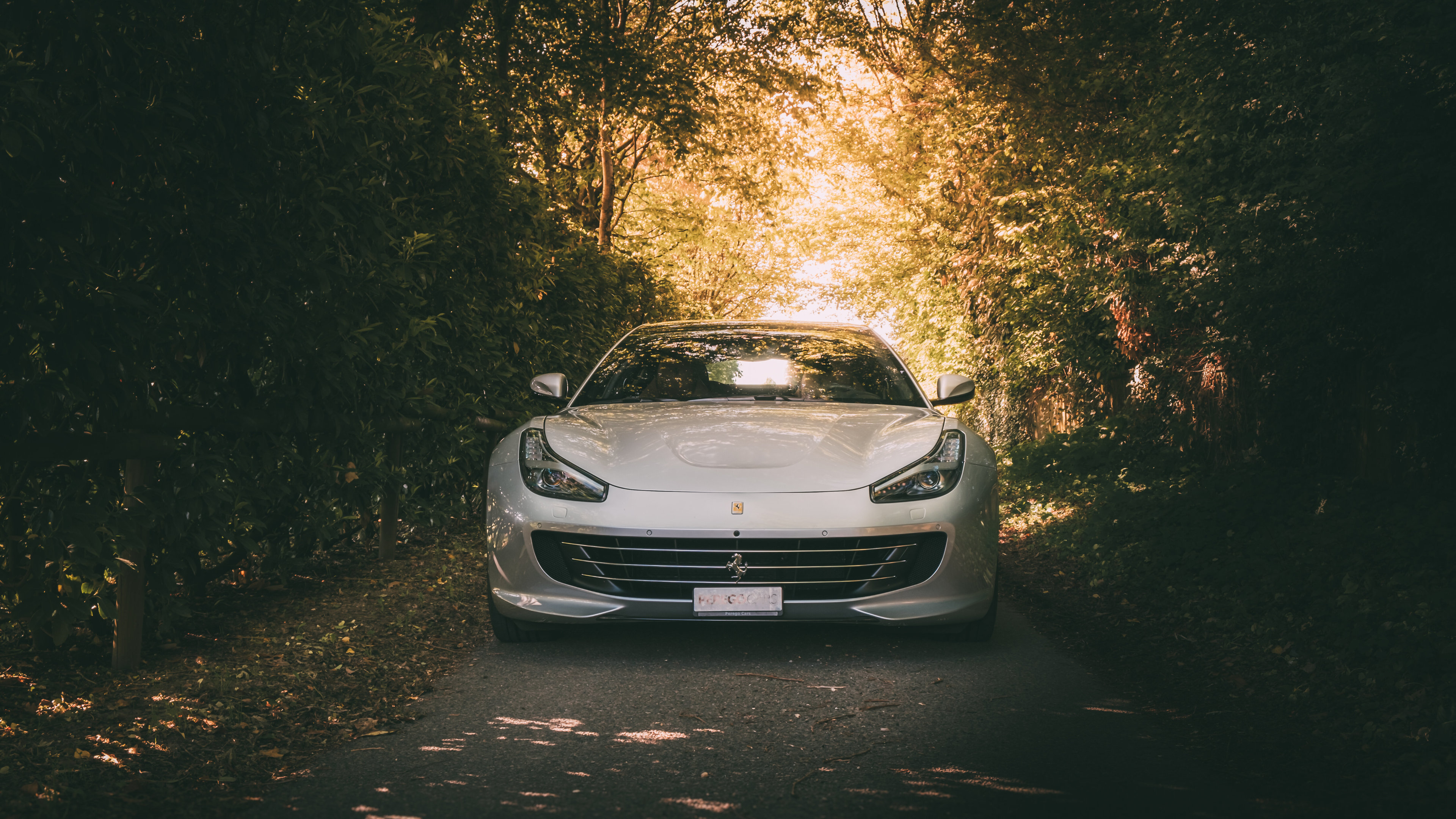 Download Feel the power of the streets with this White Ferrari Iphone  Wallpaper | Wallpapers.com