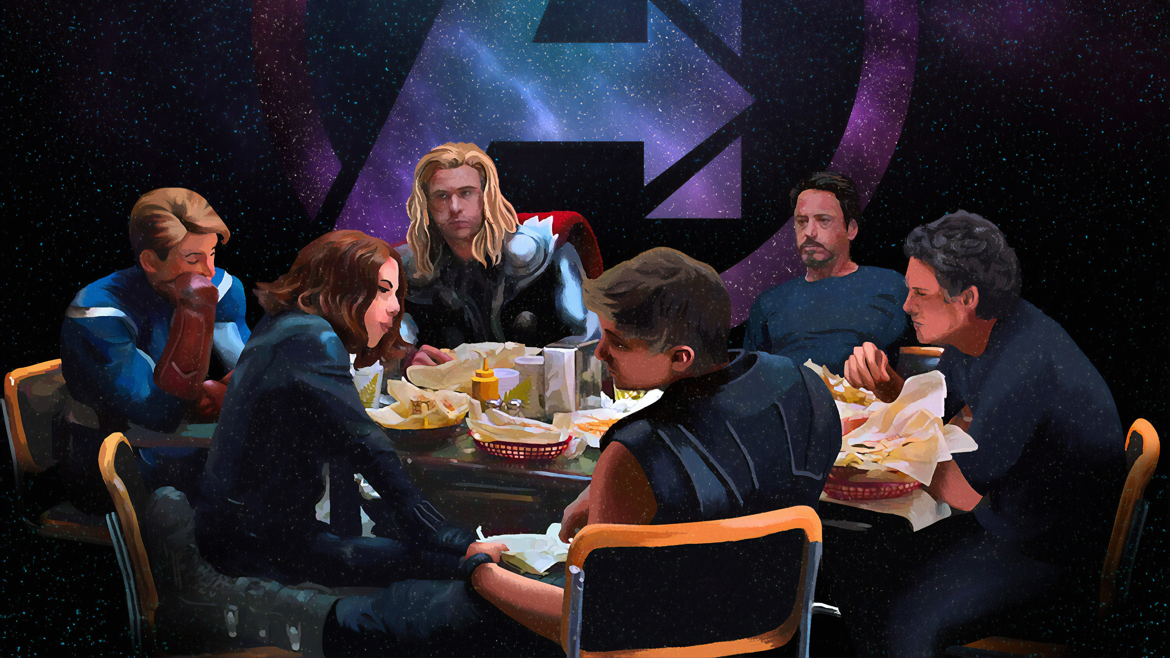 avengers having lunch 1565053919