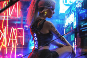 cyberpunk neon girl 1565054393