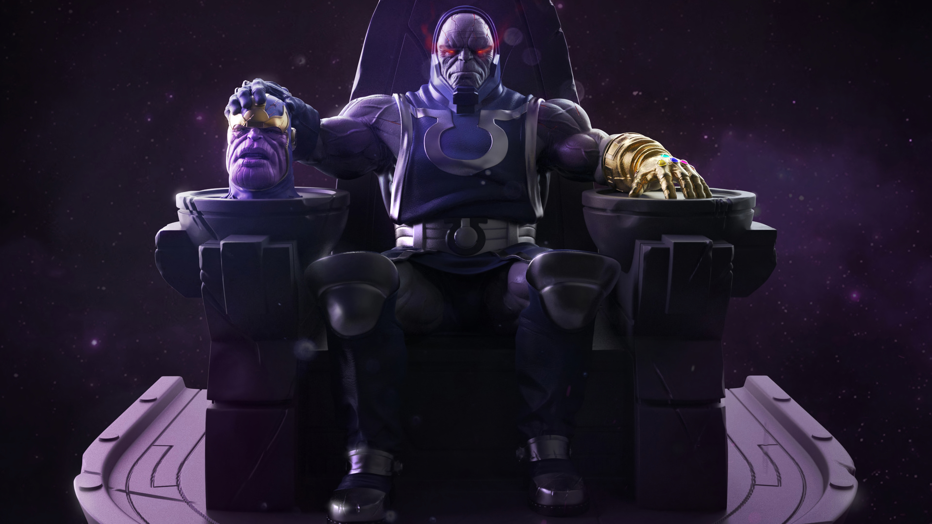 Darkseid Vs Thanos thanos-wallpapers, superheroes wallpapers, hd