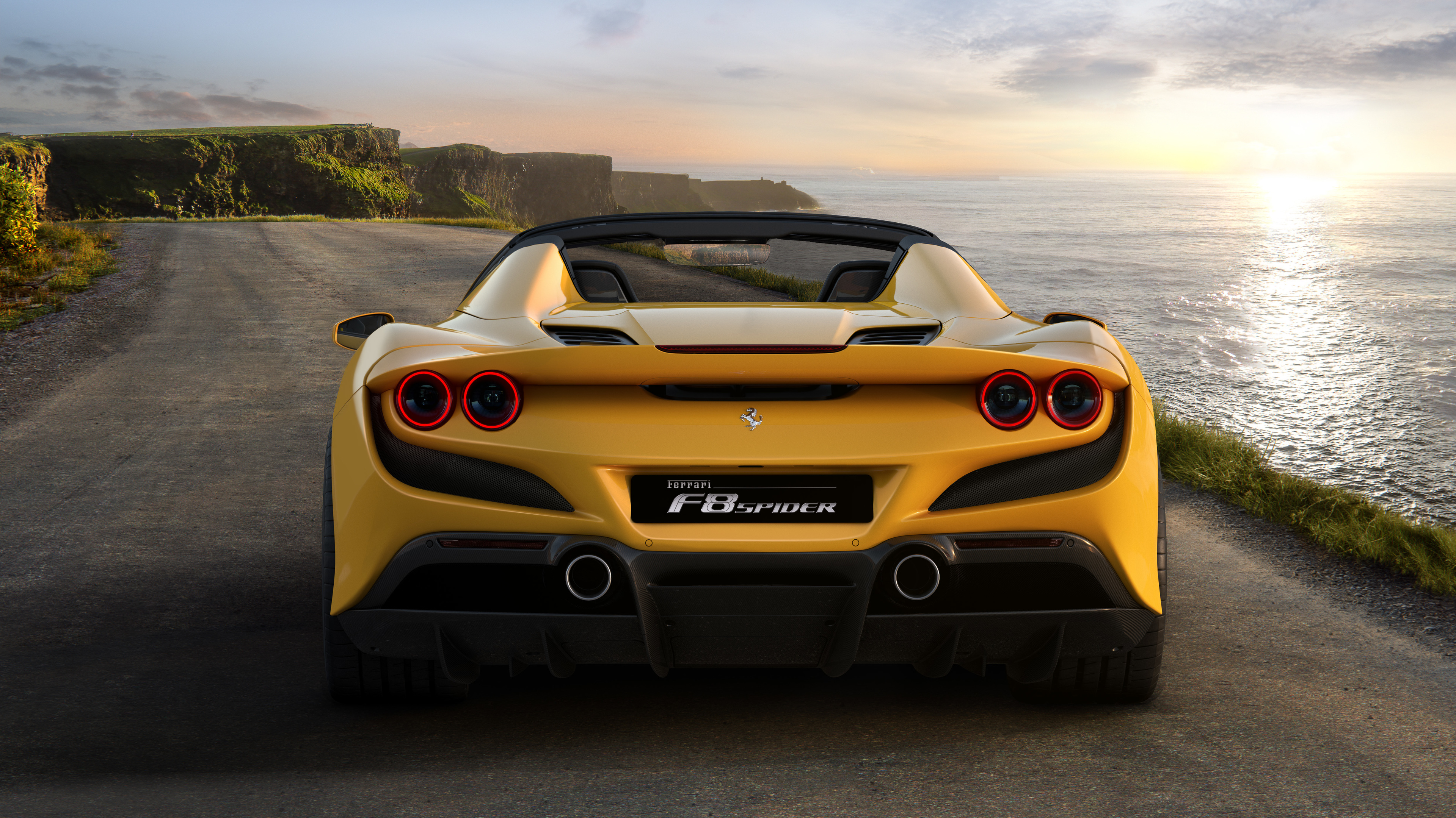 ferrari f8 spider 2019 rear view 1569189751