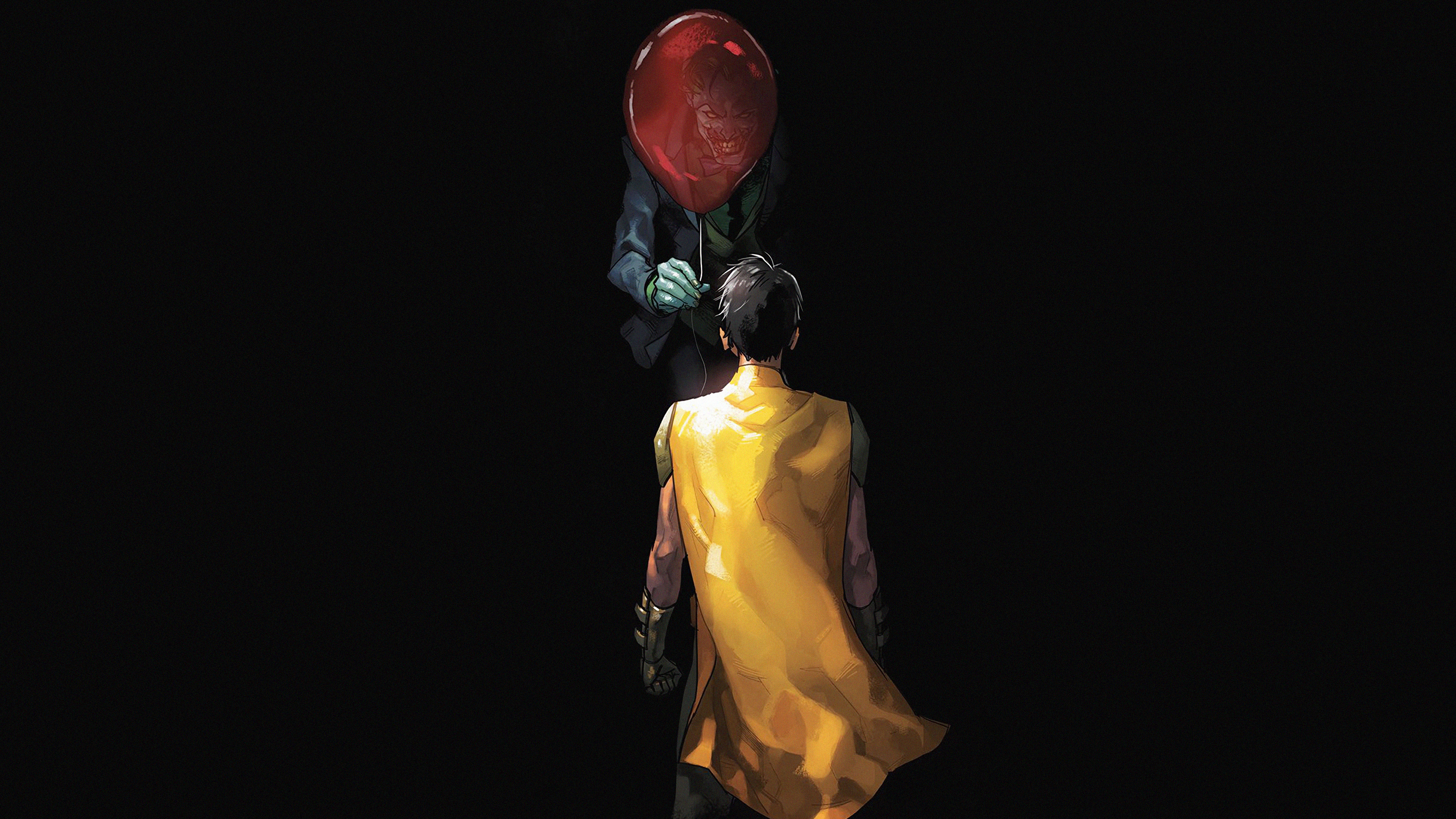 joker giving balloon to robin 1569187087