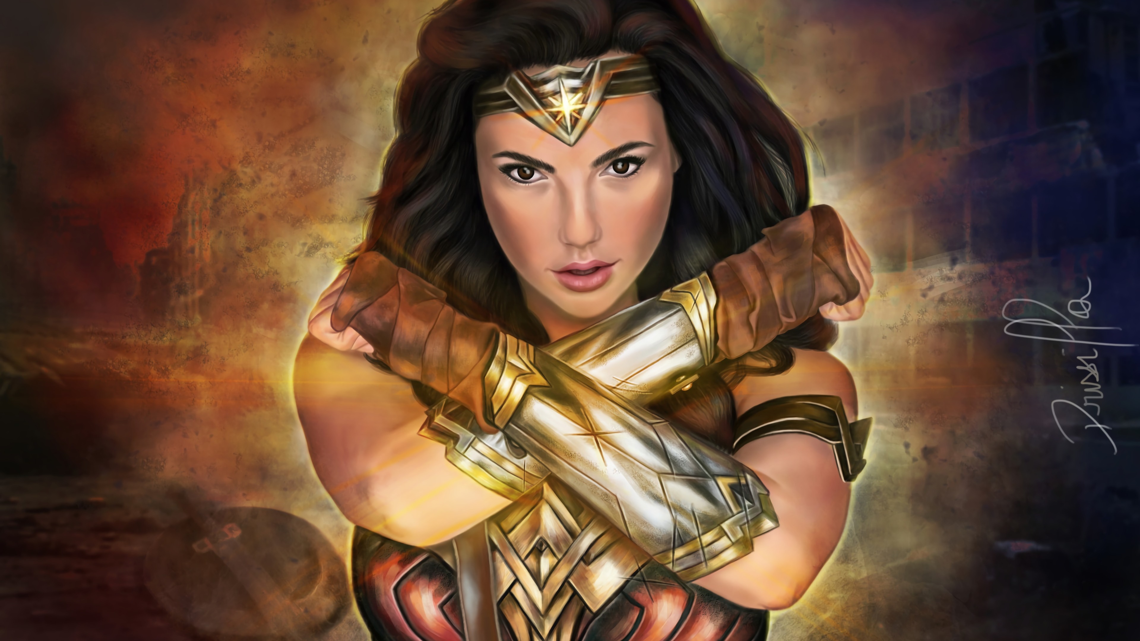 wonder woman paint art 1568054600