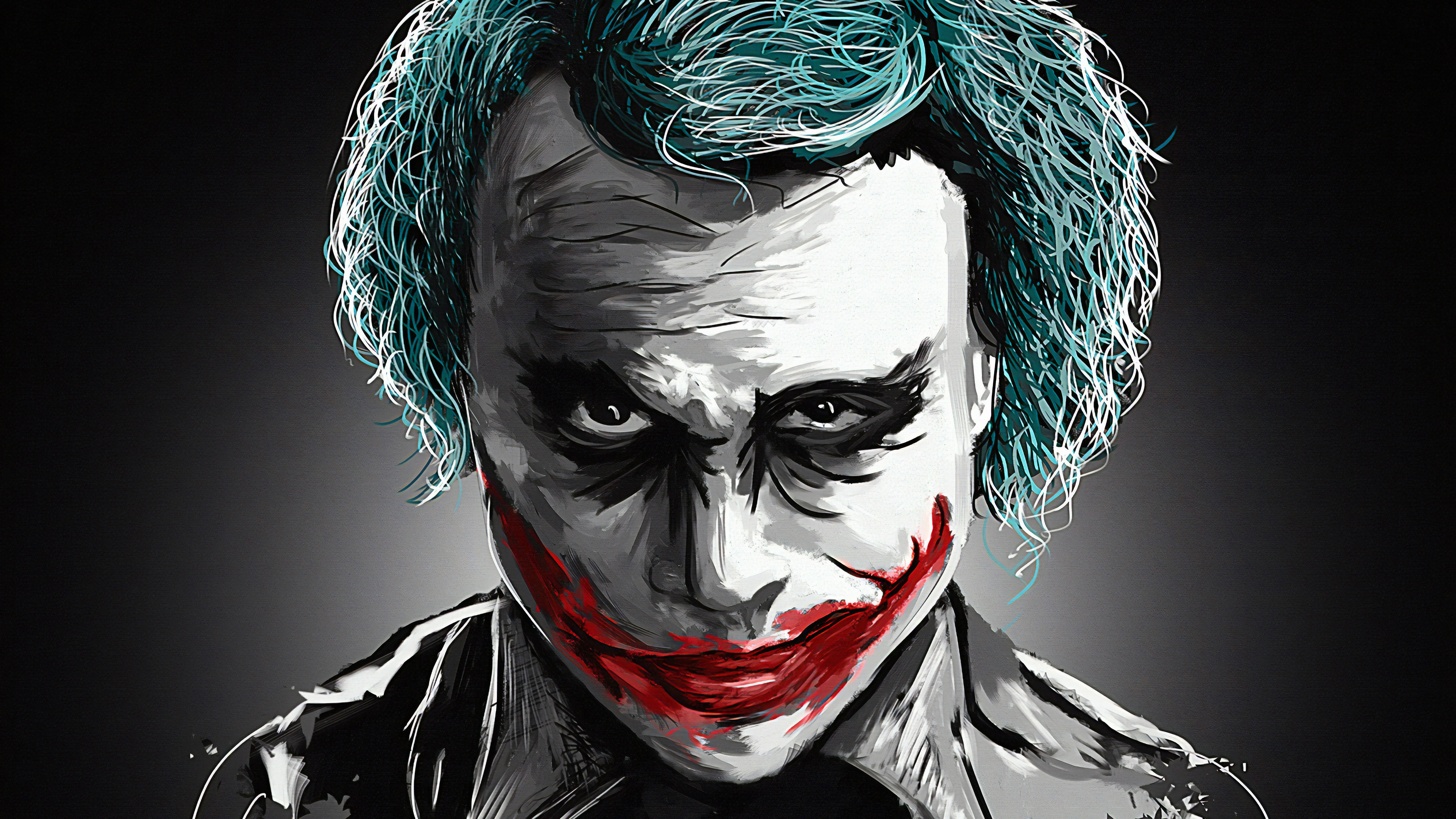 Joker Heath Ledger Art superheroes wallpapers, joker ...