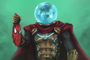 mysterio hand on spiderman mask 1572368681