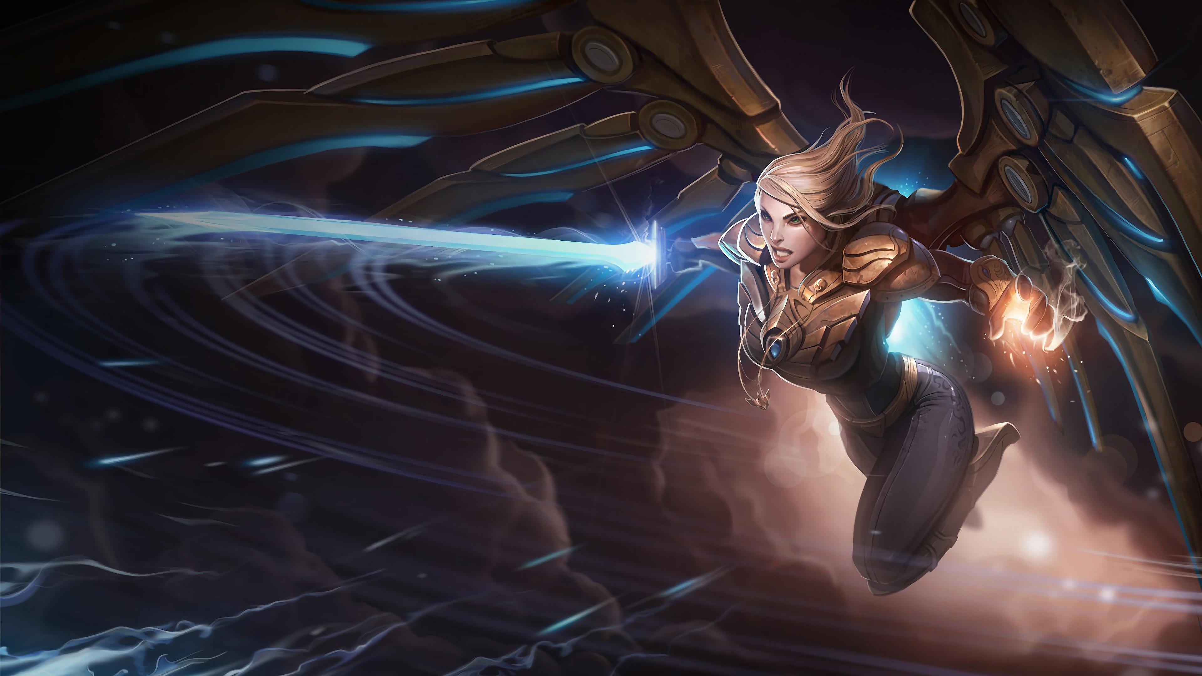 aether wing kayle lol splash art league of legends 1574100446