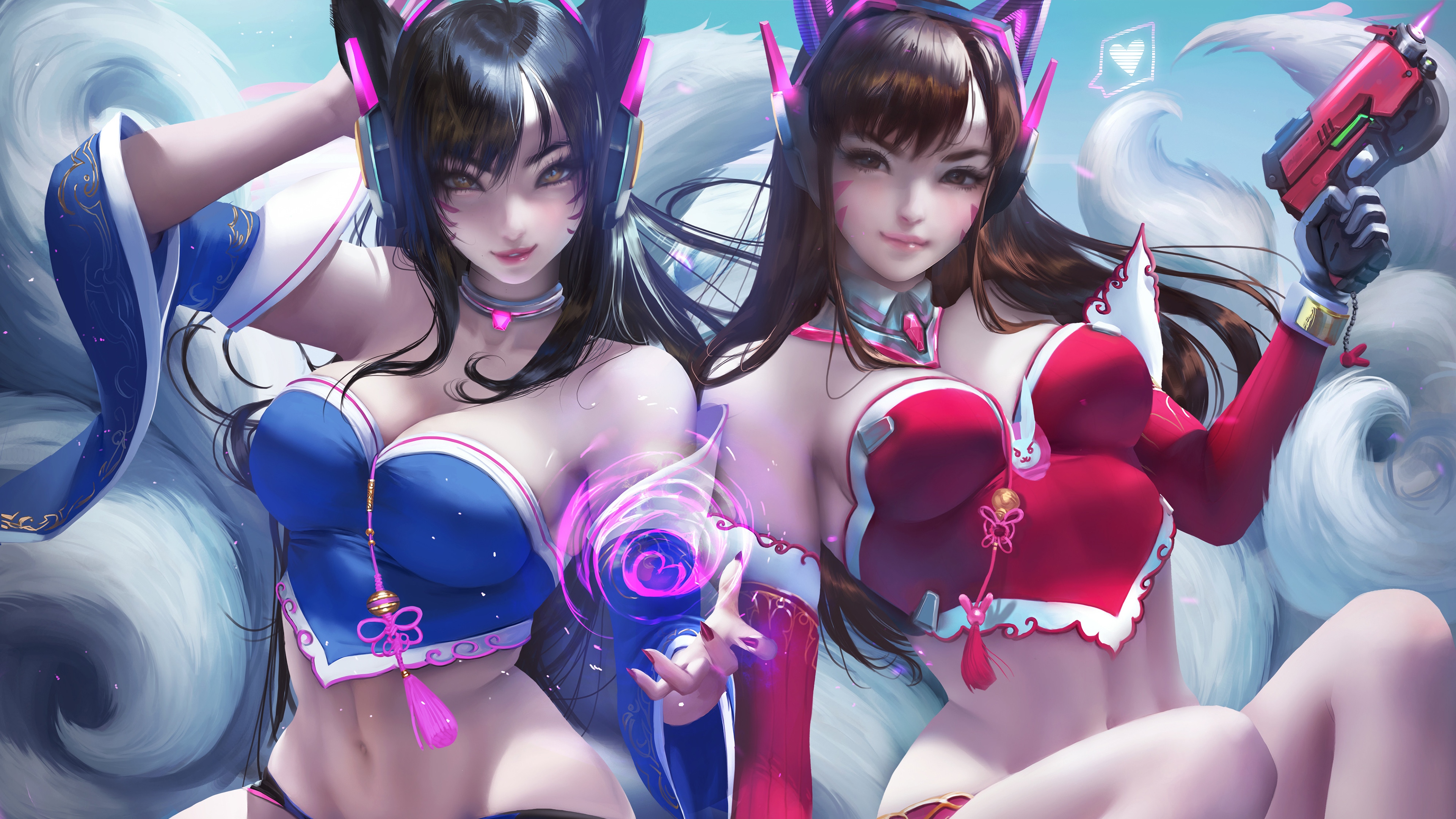 ahri lol d va overwatch girls 1574097637