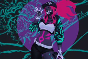 akali k da neon lol league of legends lol 1574105061