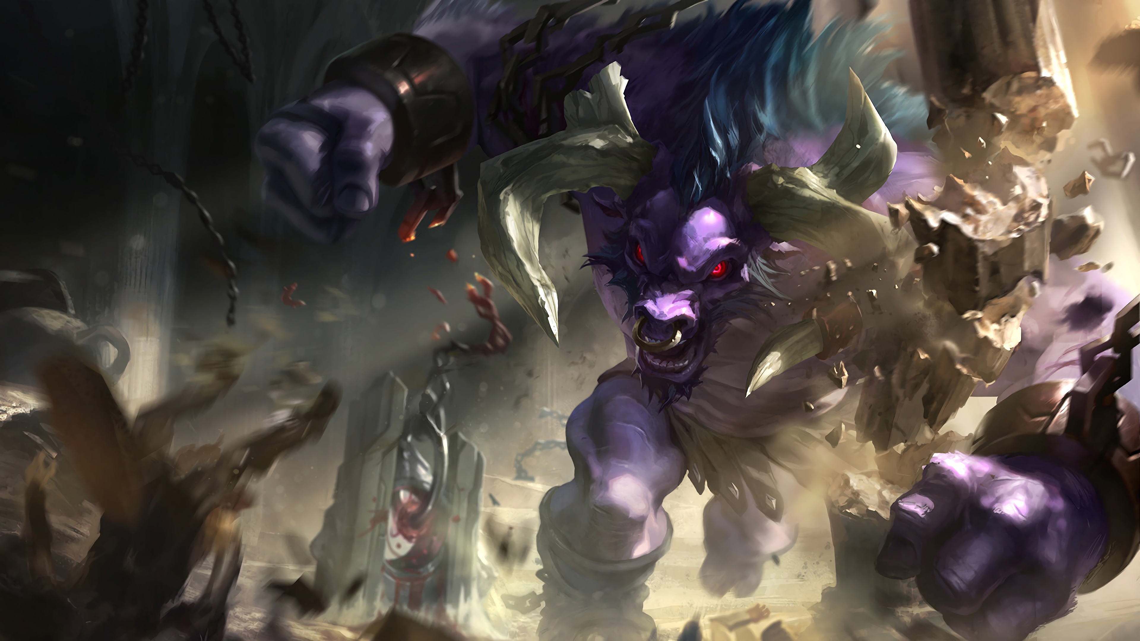 alistar lol splash art league of legends lol 1574101666