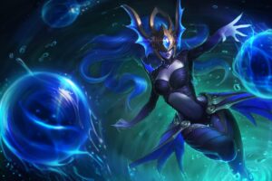 atlantean syndra lol splash art league of legends 1574100156