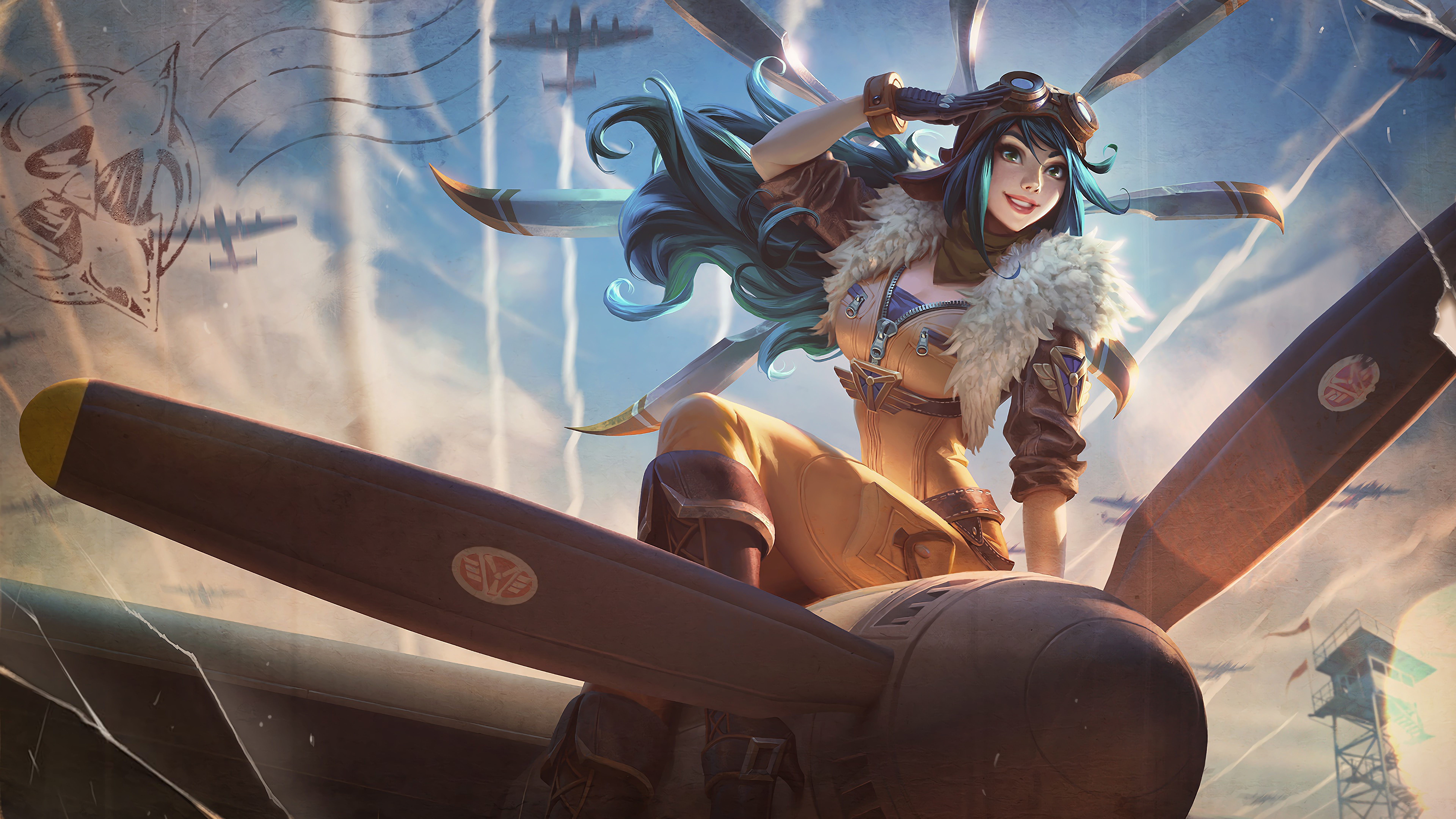 Aviator Irelia LoL Splash Art Update League of Legends league of