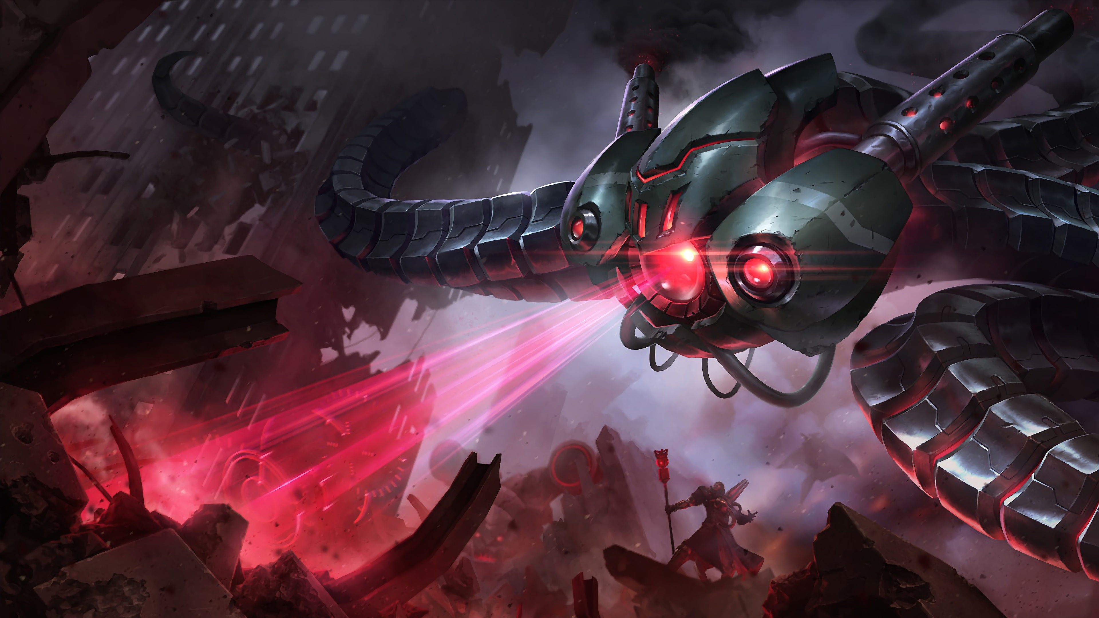 battlecast vel koz lol splash art league of legends 1574099733