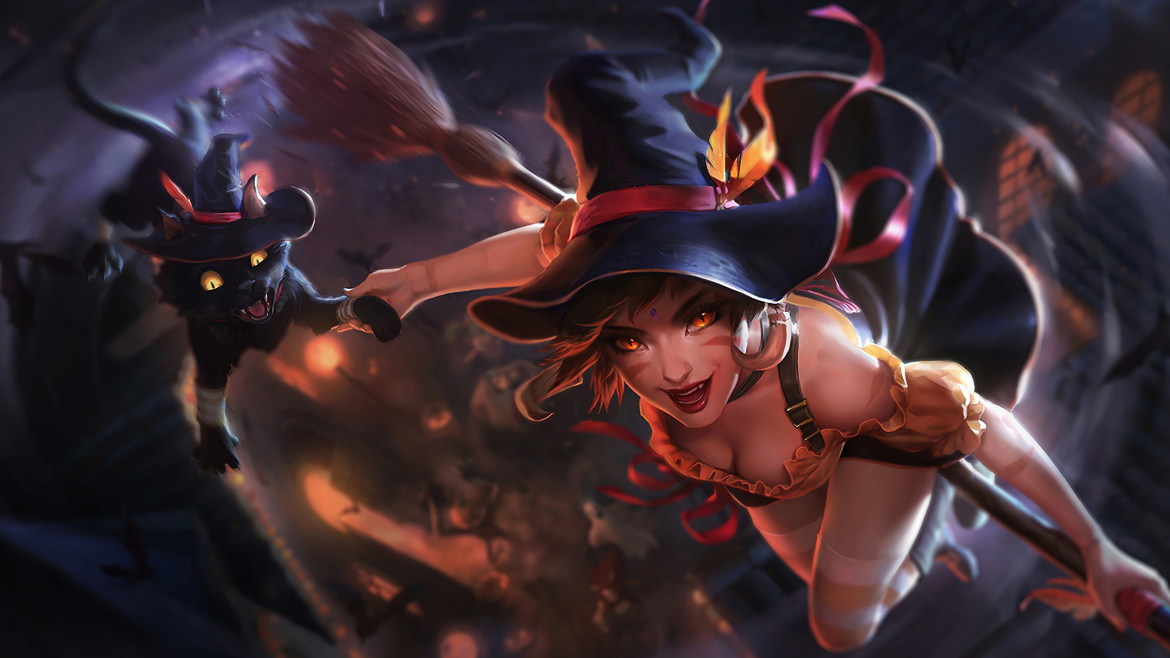 bewitching nidalee lol splash art league of legends 1574100173