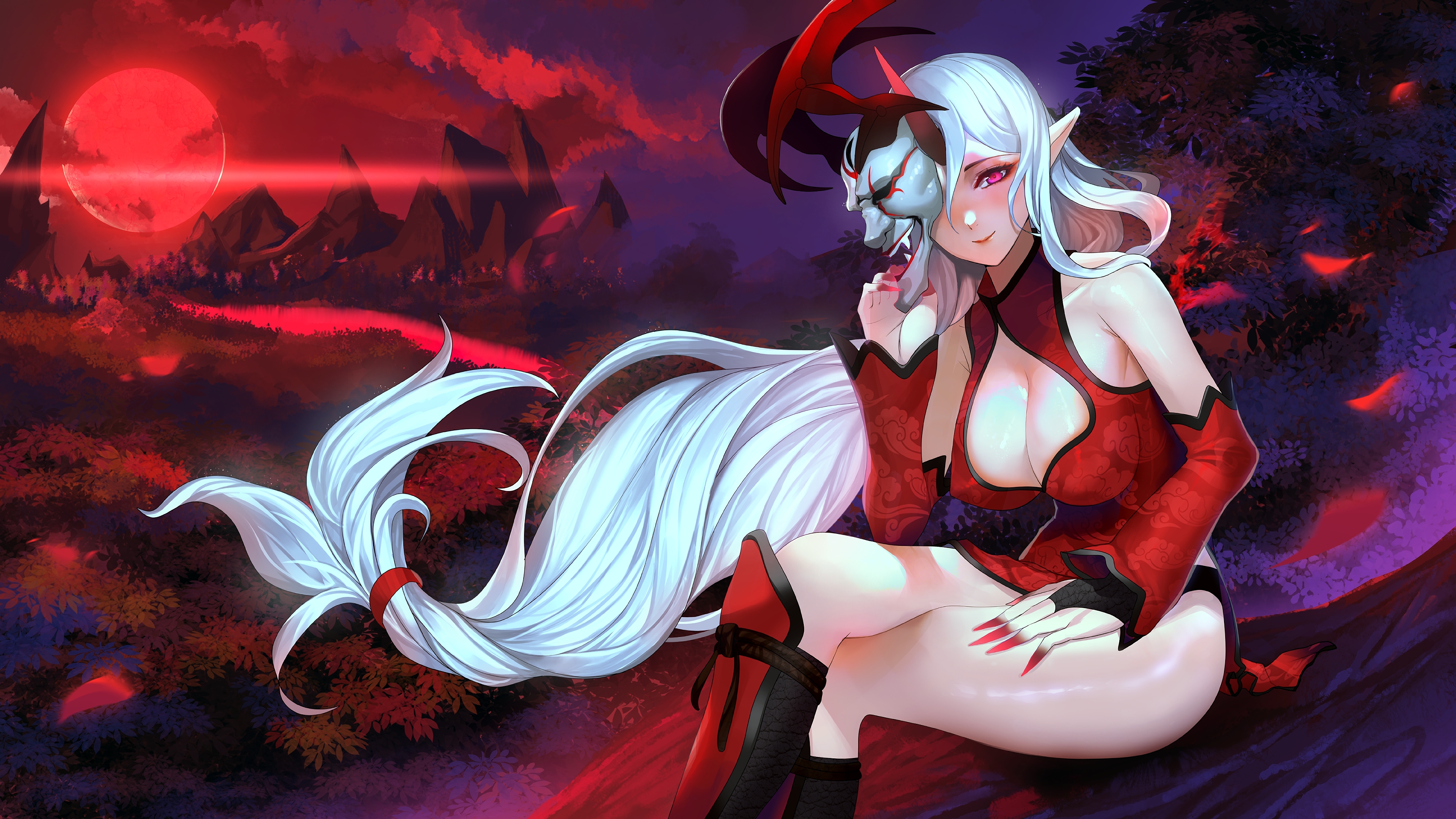 blood moon soraka lol art league of legends lol 1574103508