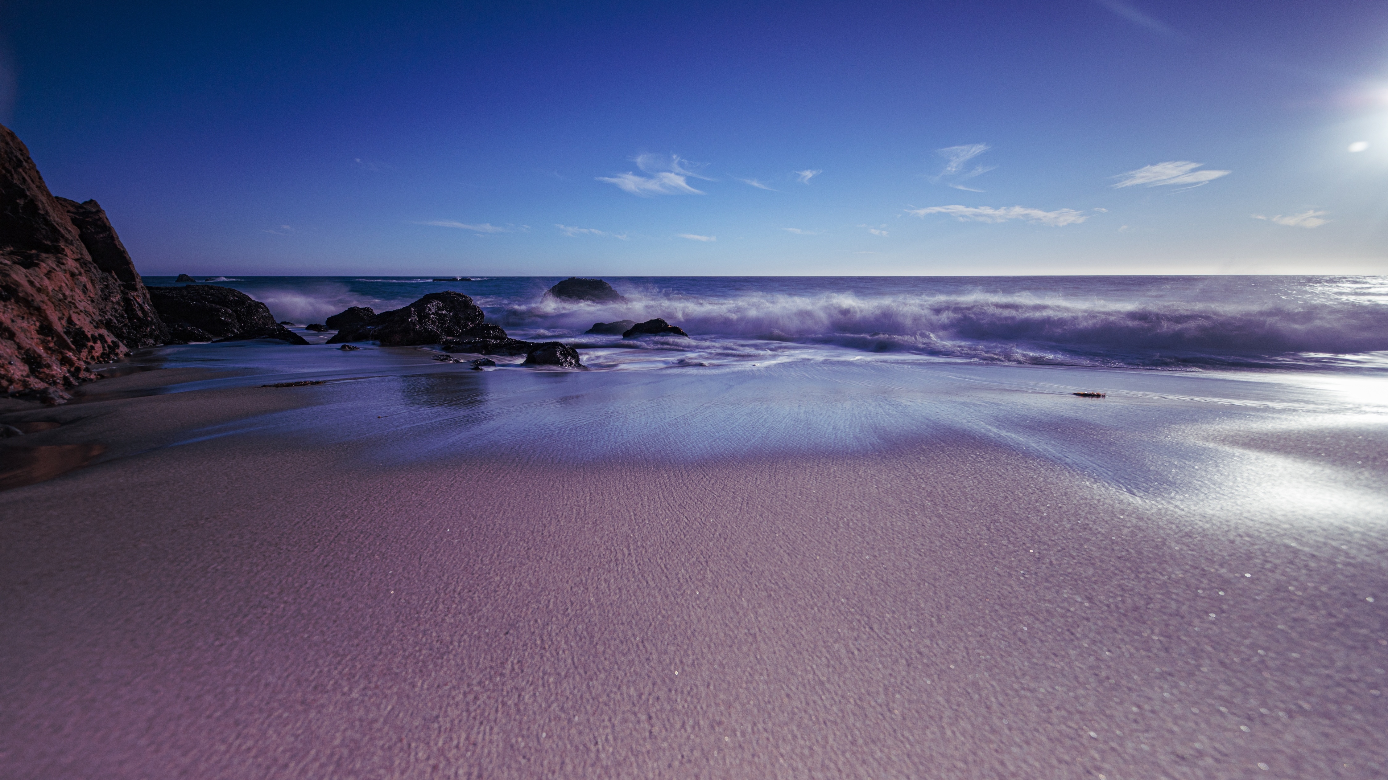 California USA Beach Scenery Sunset Corona Del Mar 4K Wallpaper iPhone HD  Phone 4070f