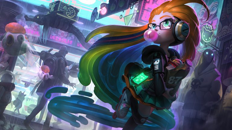 Cyber Pop Zoe LoL Splash Art League of Legends lol