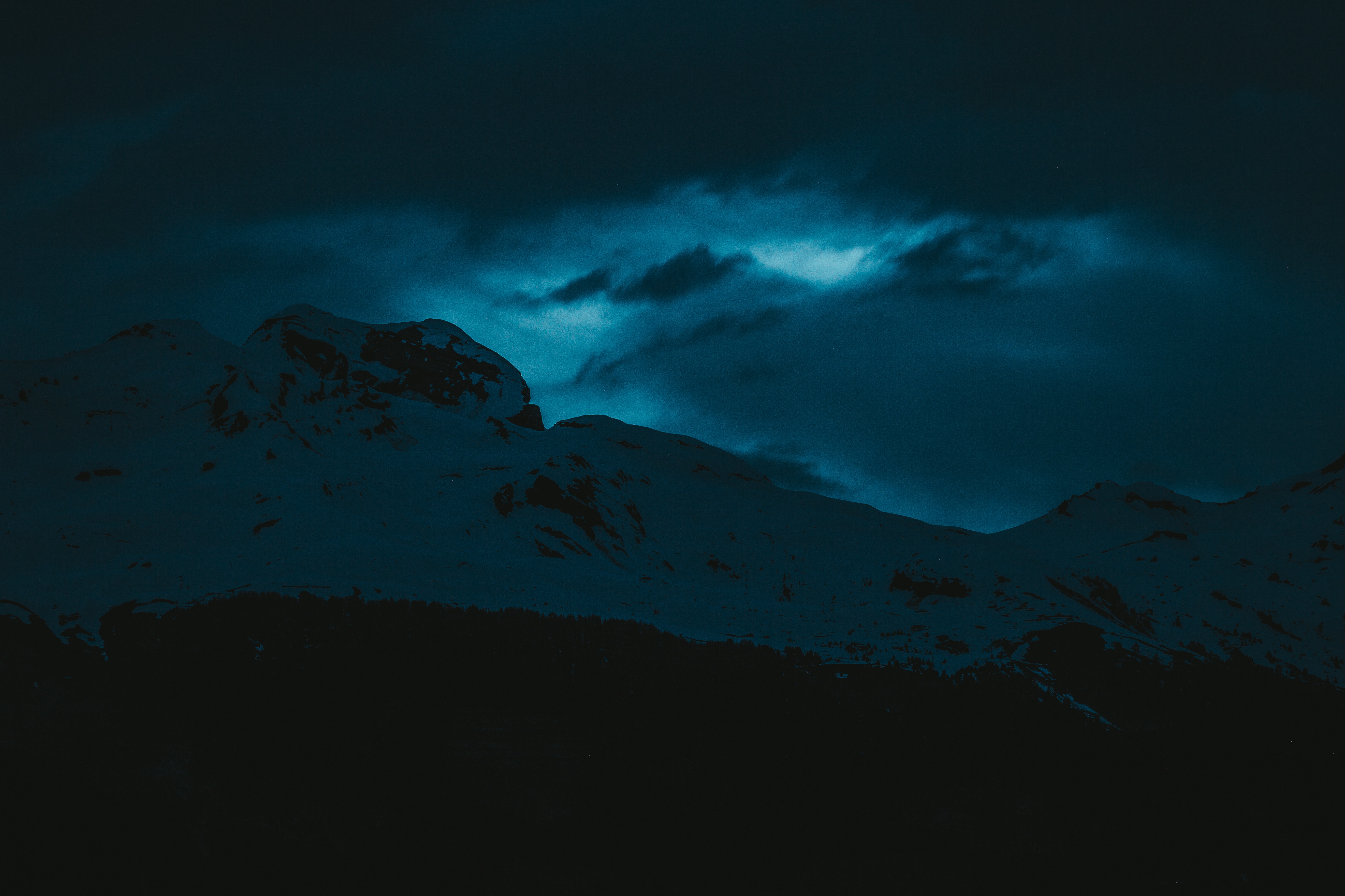 dark evening snow covered mountains 1574937669