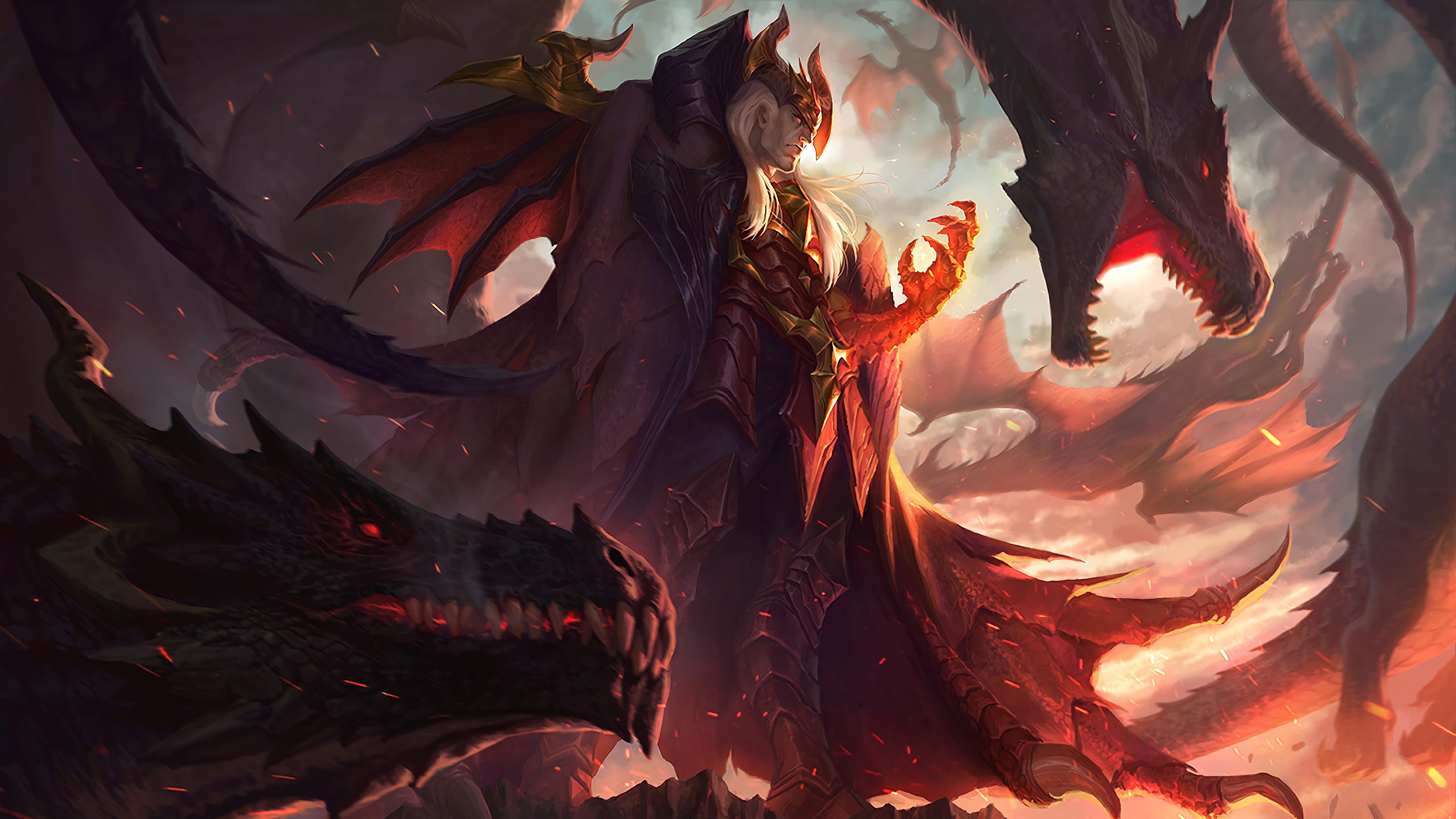 dragon master swain lol splash art league of legends lol 1574102850