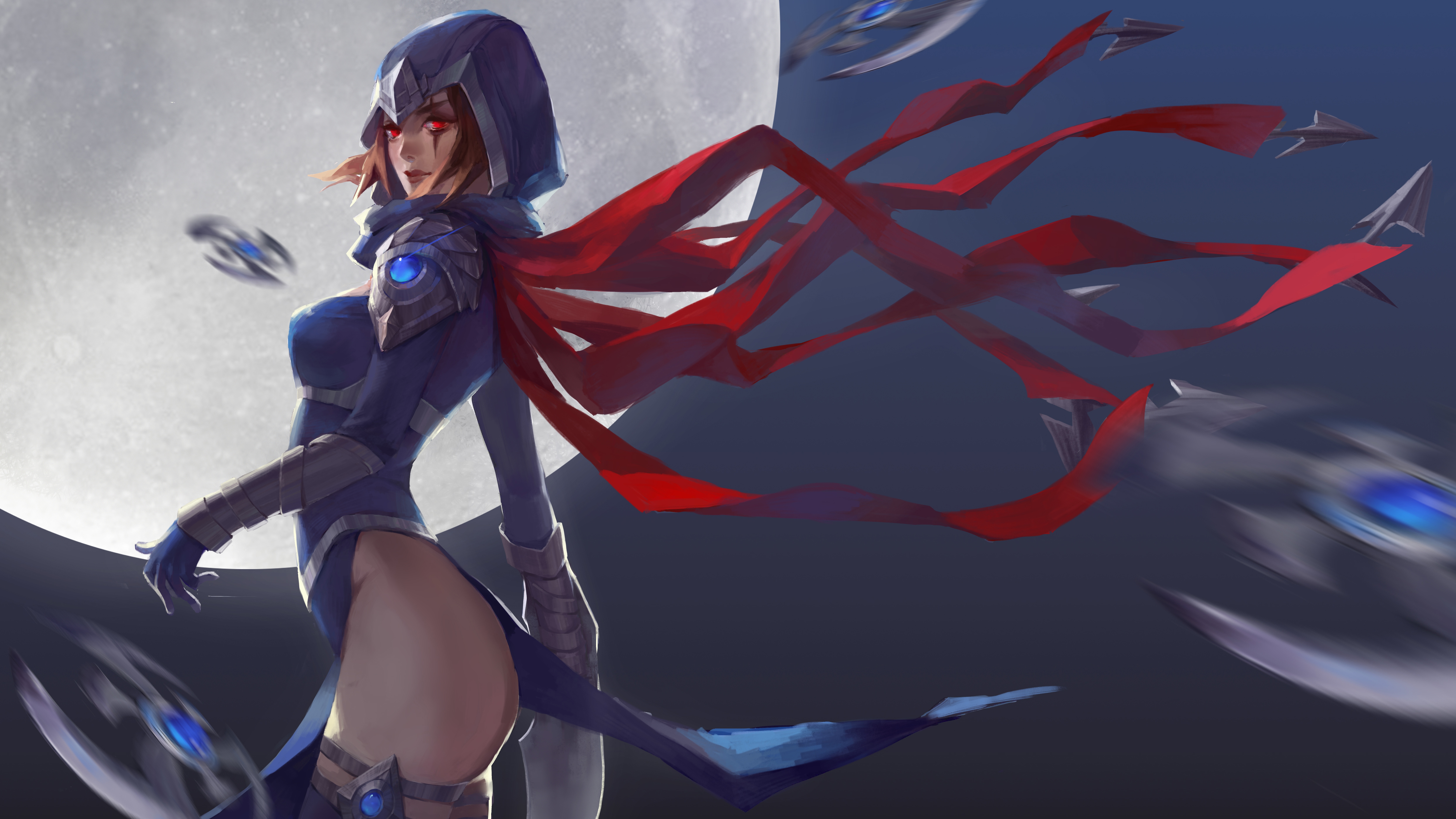 female talon lol league of legends 8k wallpaper