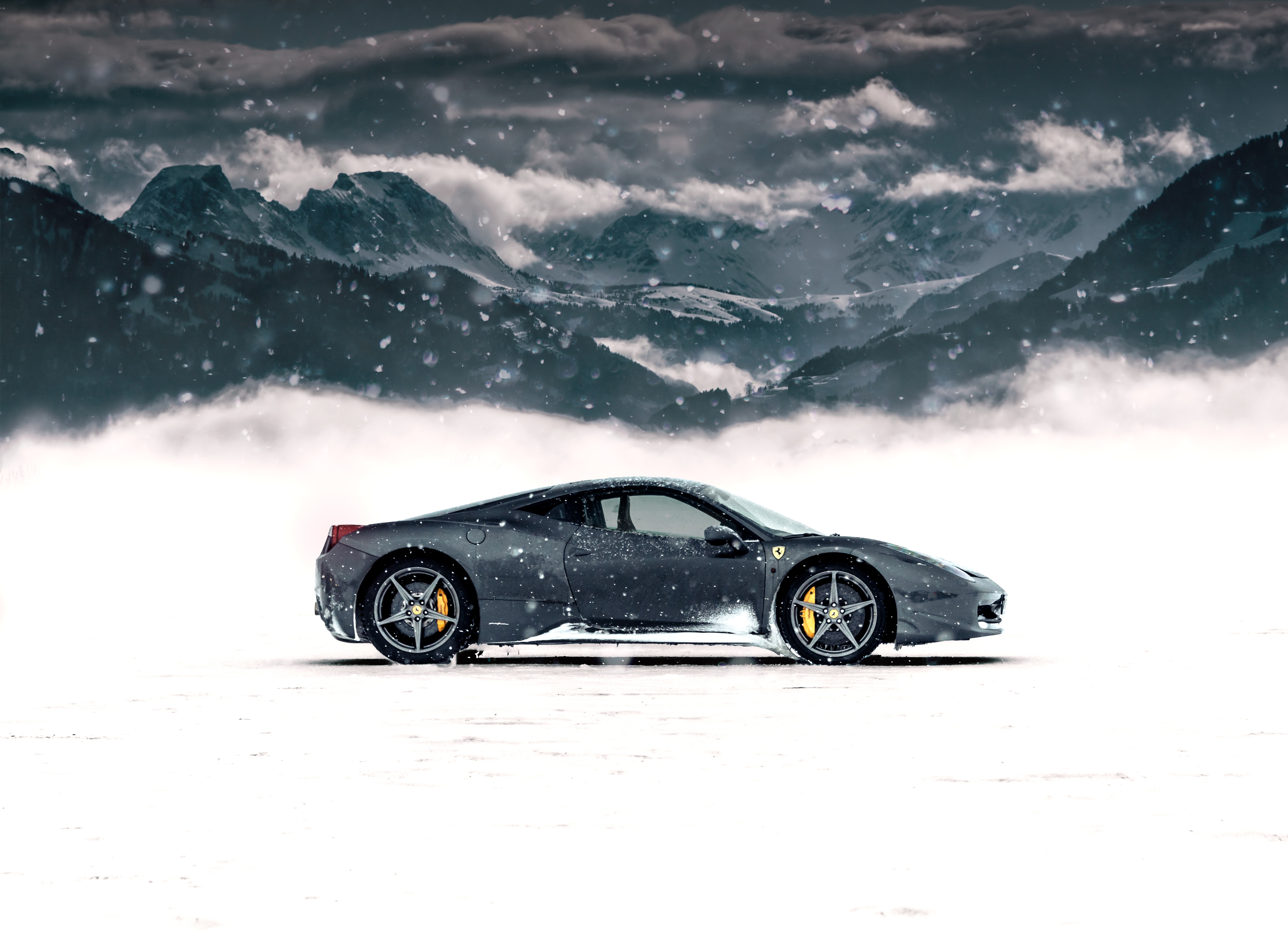 ferrari in snow 1574939496