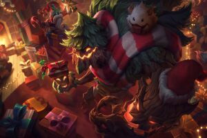 festive maokai lol splash art league of legends 1574101180