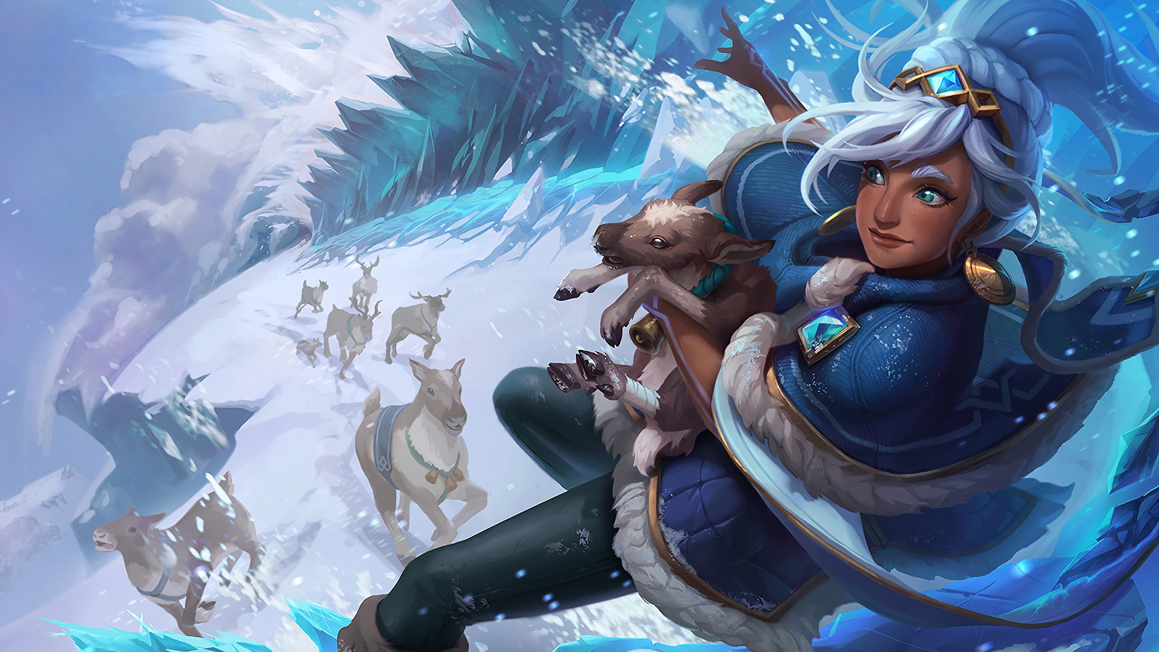 freljord taliyah lol splash art league of legends 1574100441