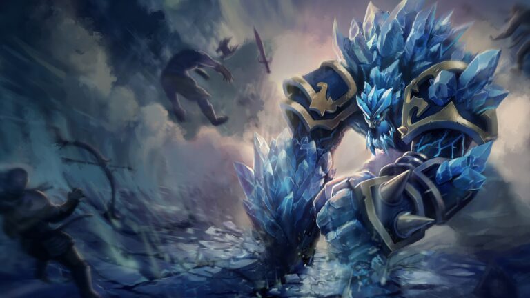 Glacial Malphite LoL Splash Art League of Legends