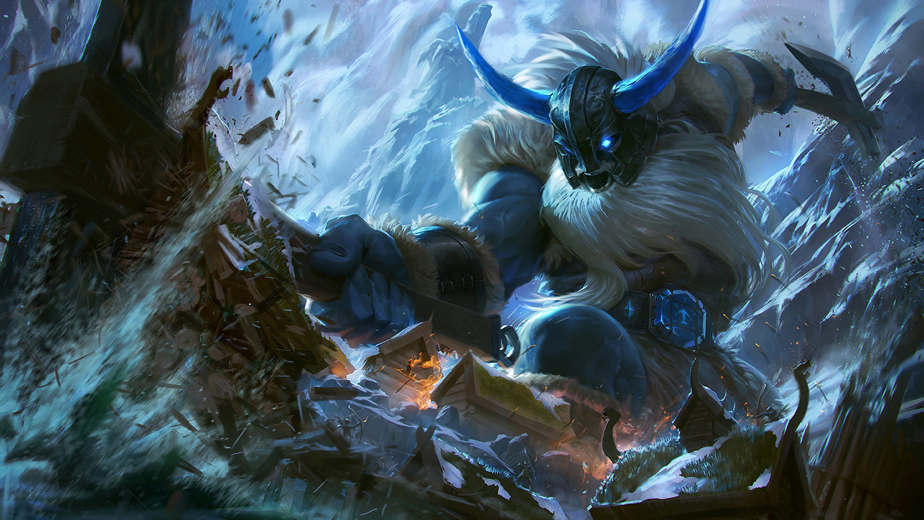 glacial olaf lol splash art league of legends 1574098013