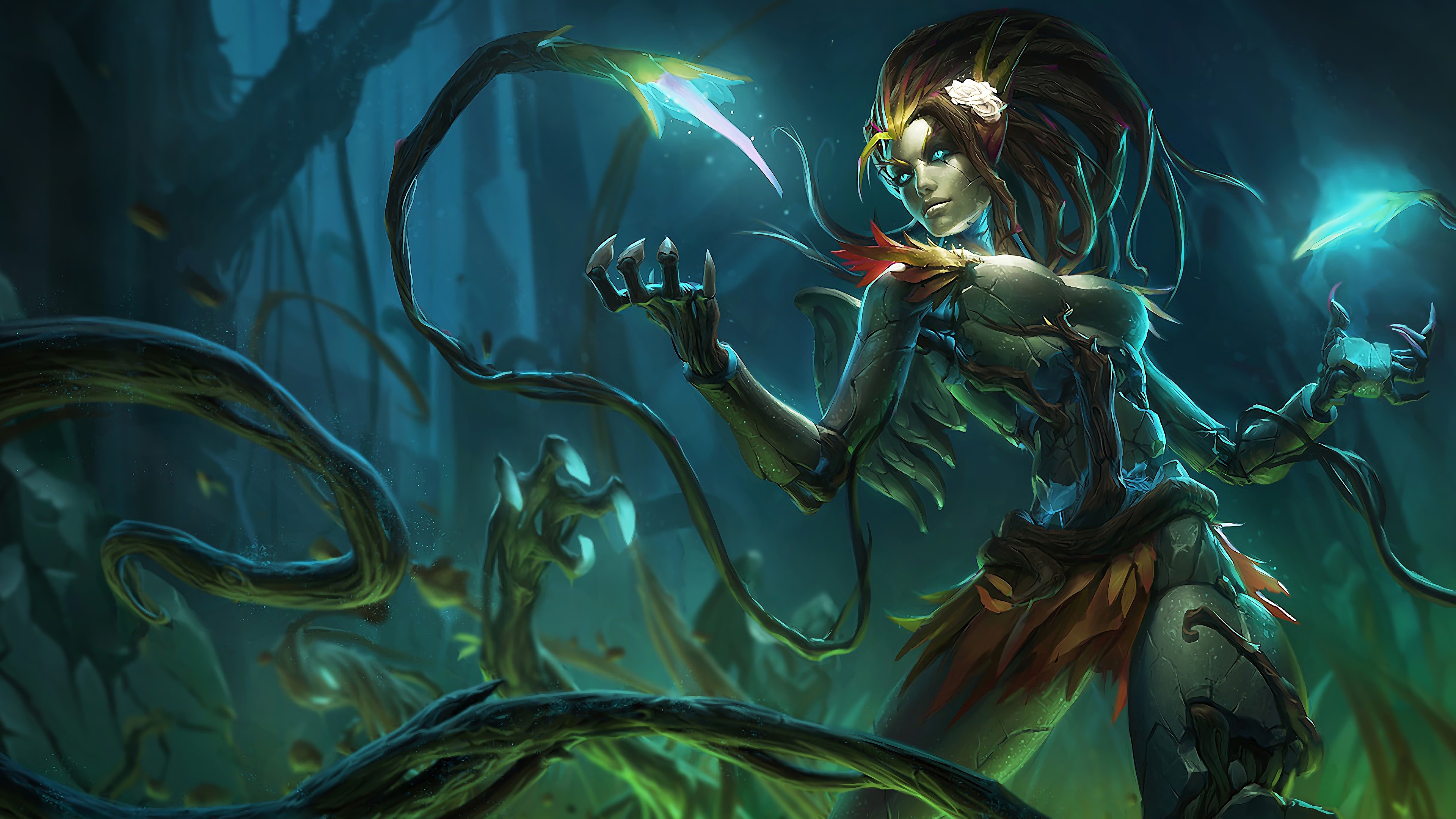 haunted zyra lol splash art league of legends 1574098006