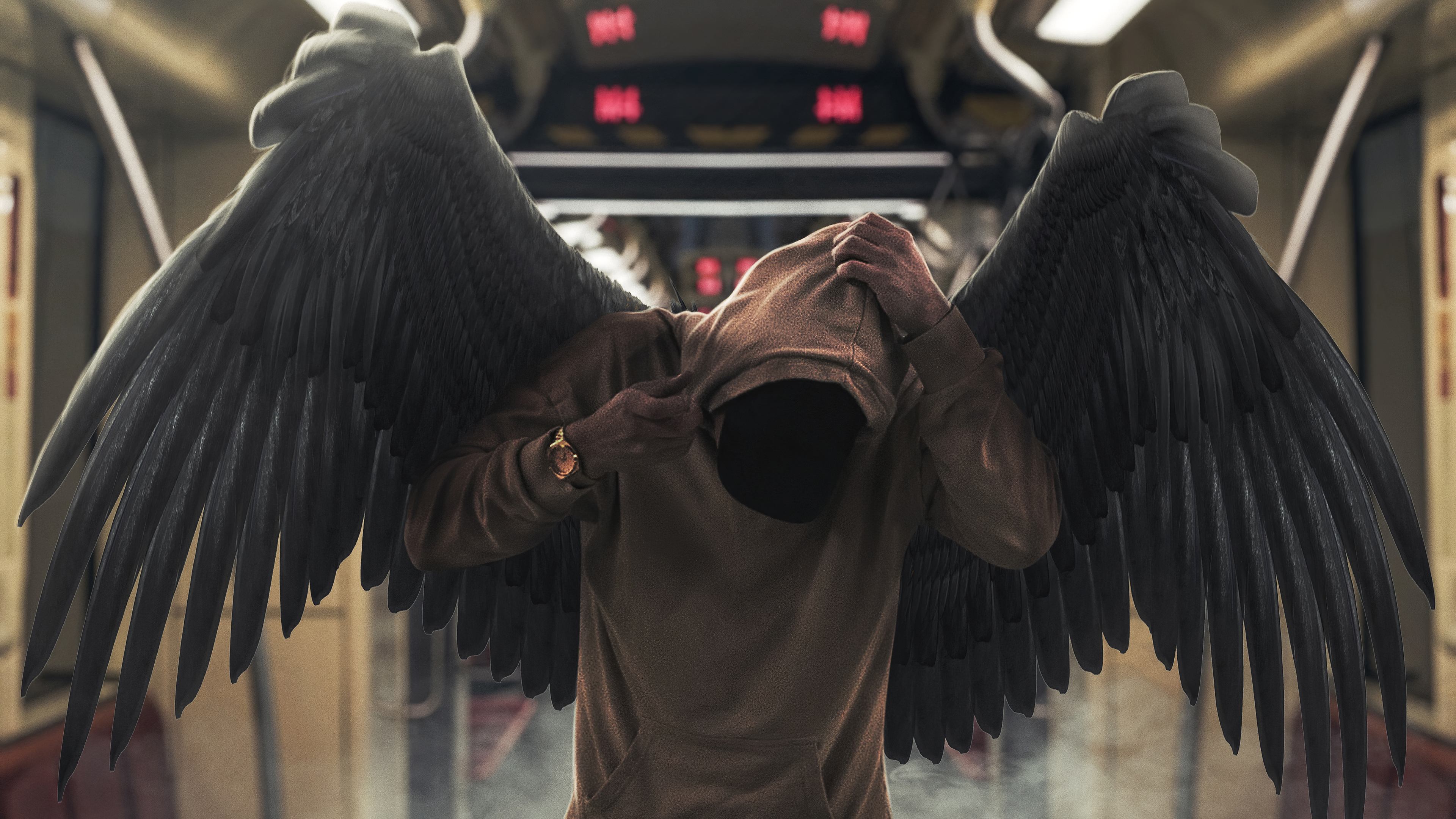 Hoodie Boy Wings