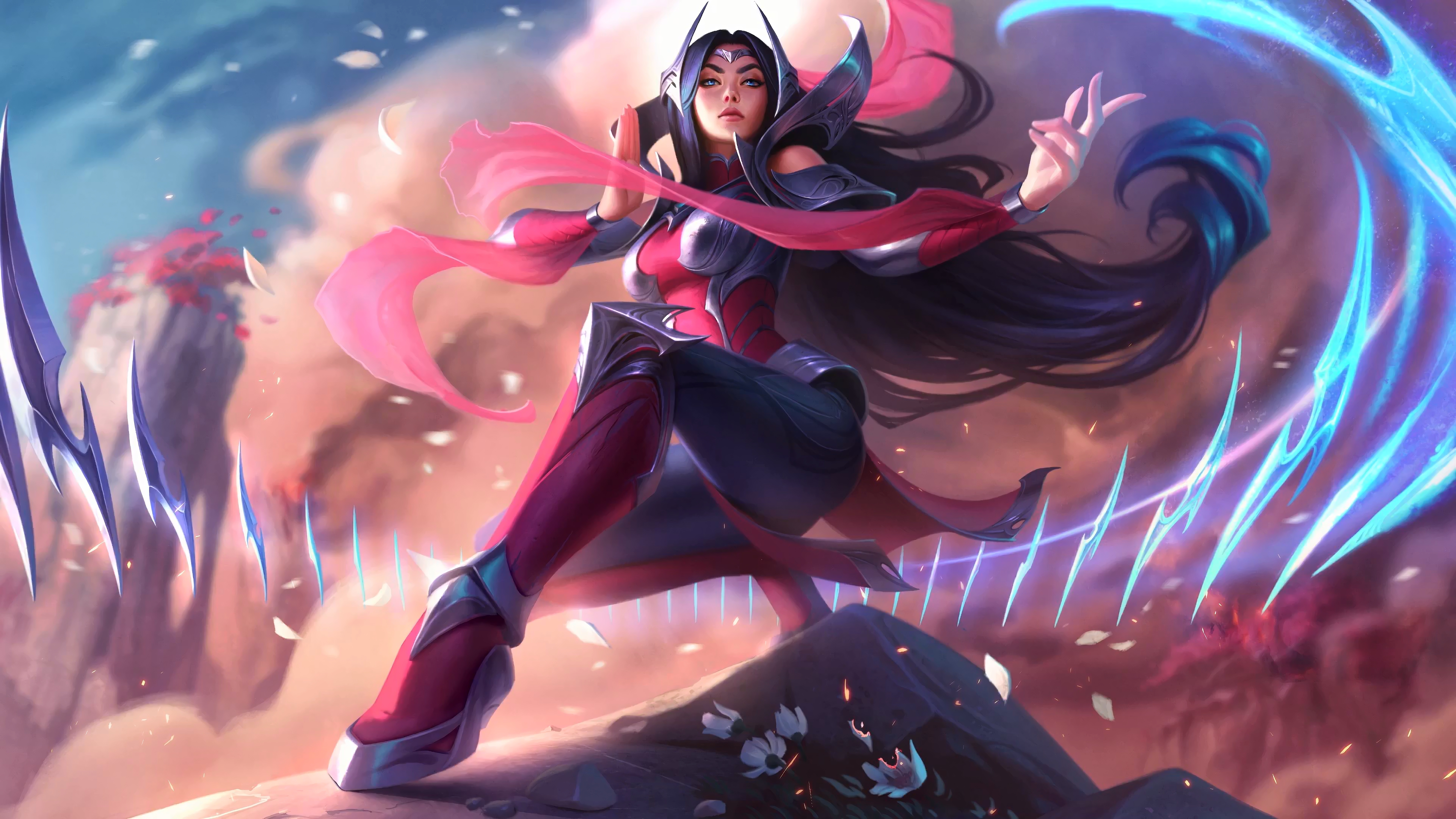 irelia update the defiant blade lol league of legends 8k wallpaper