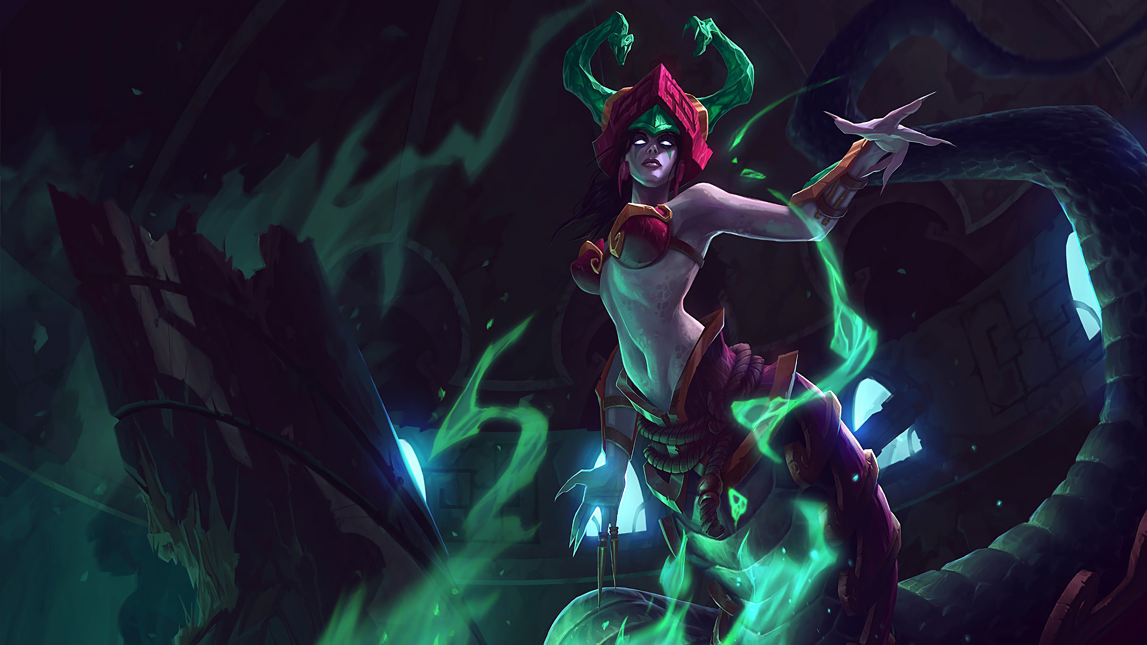 jade fang cassiopeia lol splash art league of legends lol 1574101840