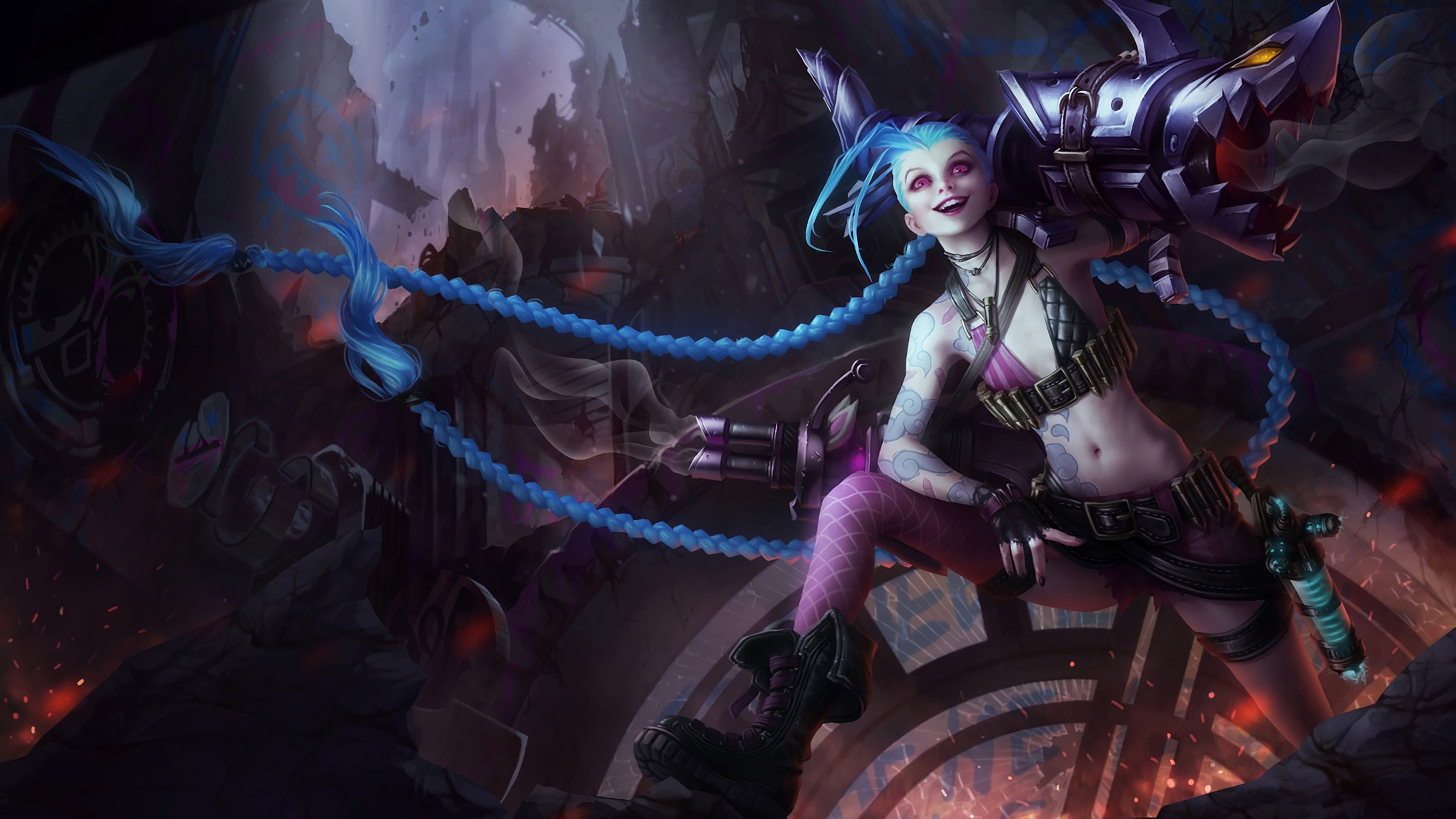 jinx lol splash art league of legends lol 1574101809