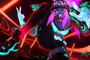 k da akali mask neon lol league of legends lol 1574105246