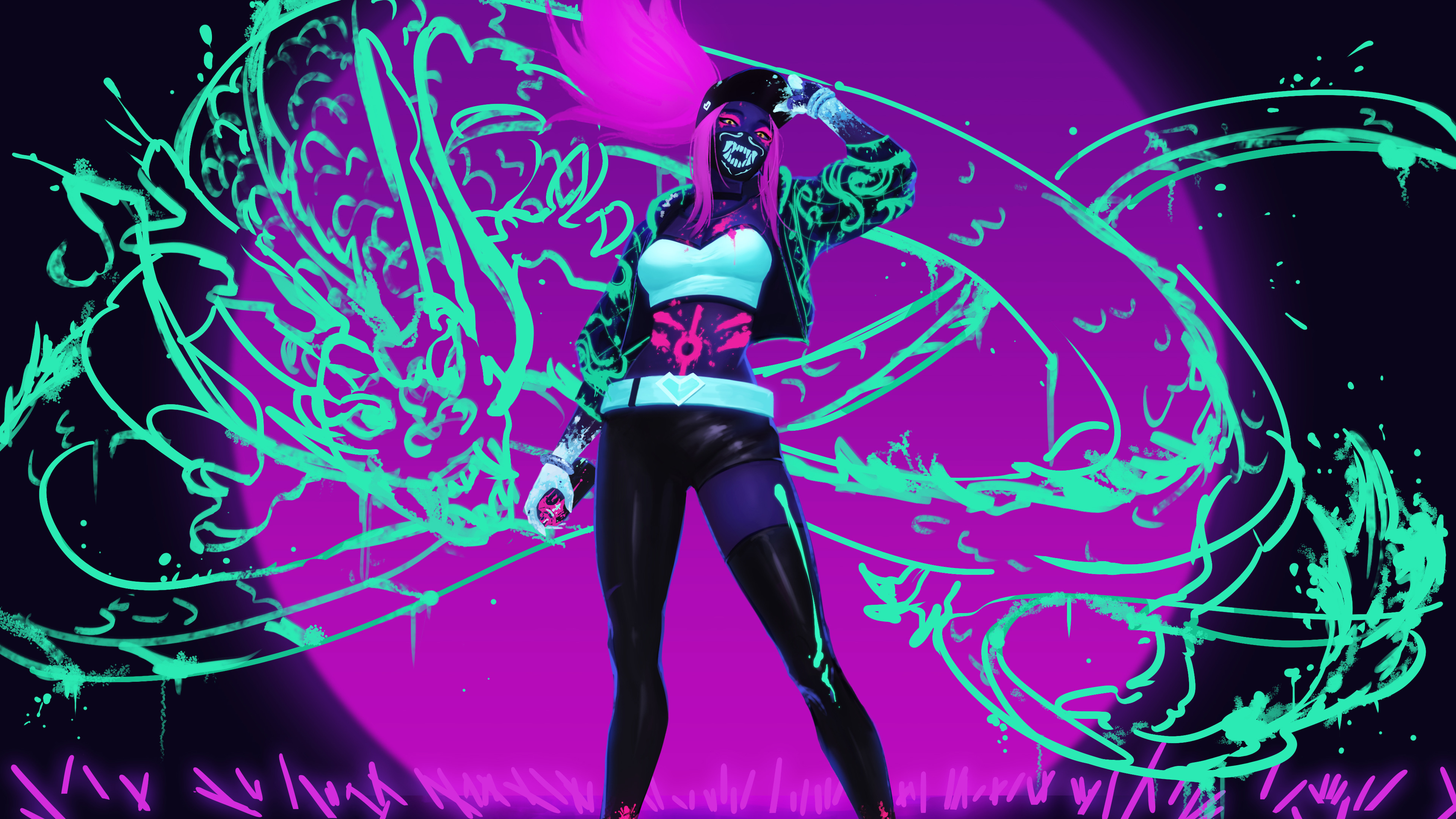 k da akali neon dragon league of legends lol lol 1574104859