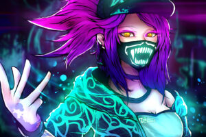 k da akali neon league of legends lol lol 1574104684