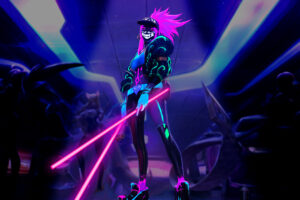 k da akali neon league of legends lol lol 1574104861