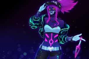 k da akali neon lol league of legends lol 1574105059