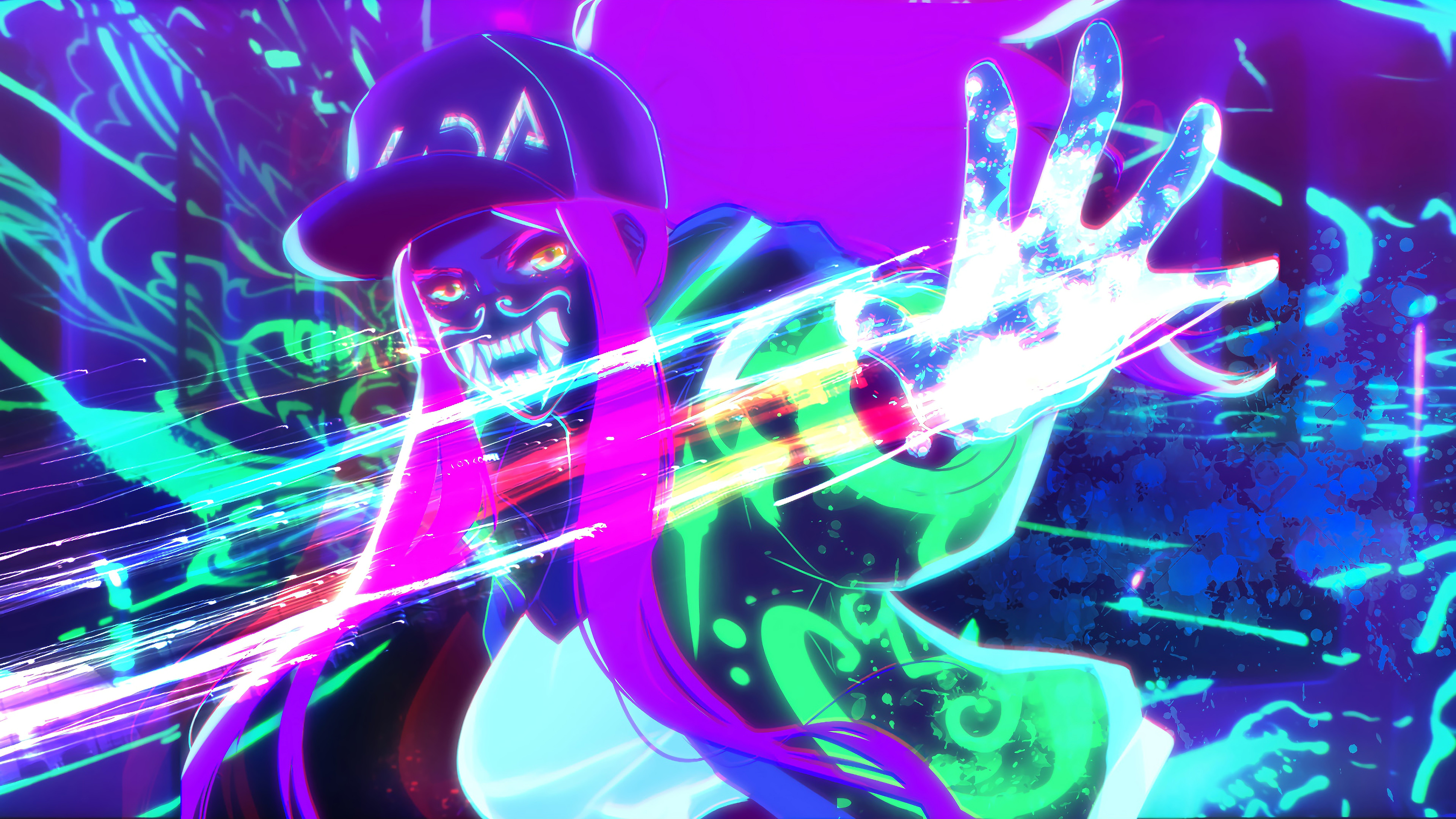 k da akali neon mask lol league of legends lol 1574105184