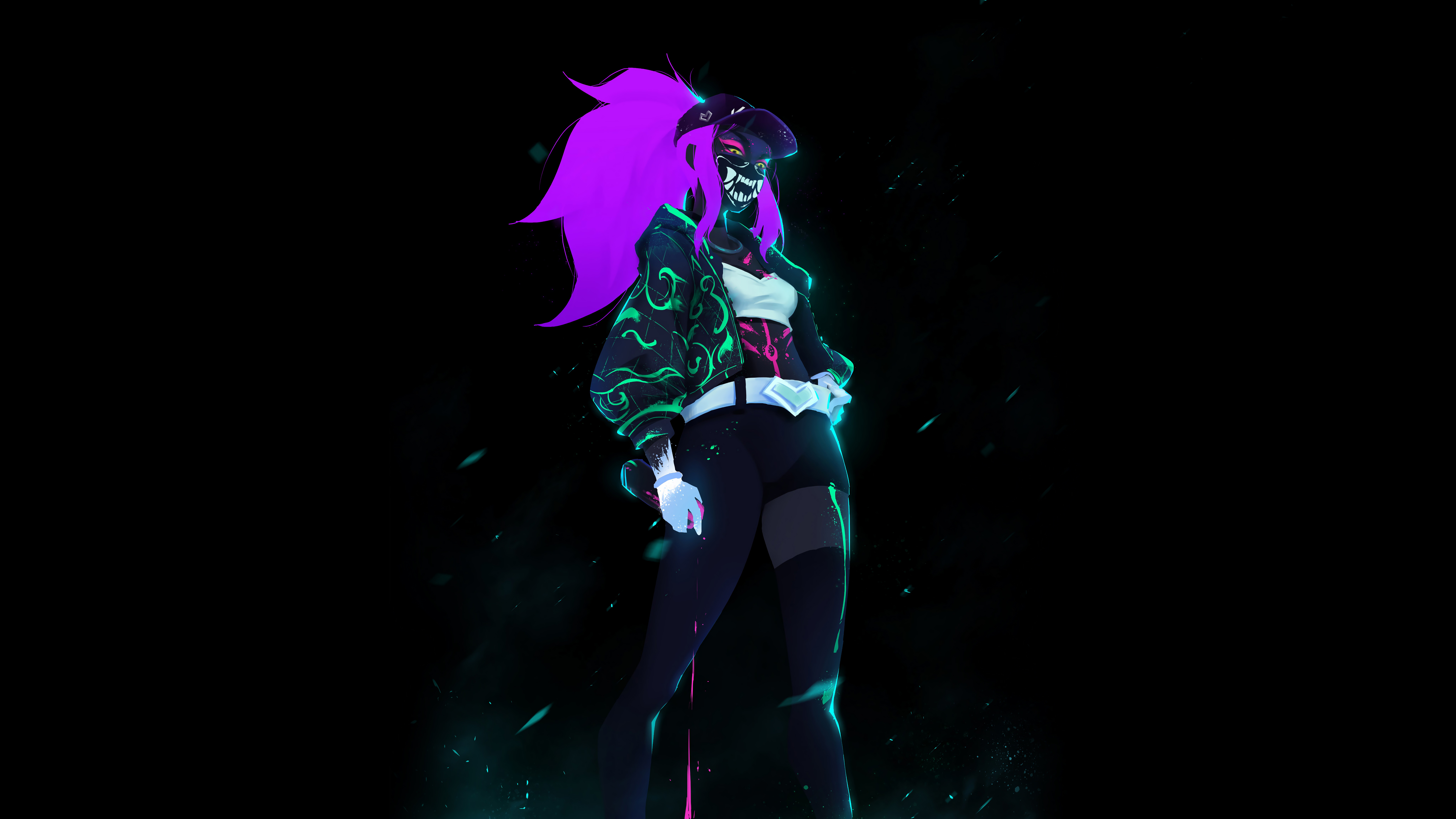 k da akali neon mask lol league of legends lol 1574105188