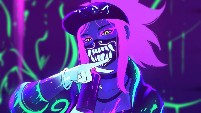 K/DA Neon Akali League of Legends LoL lol - Free 4k Wallpapers - 40.000 ...